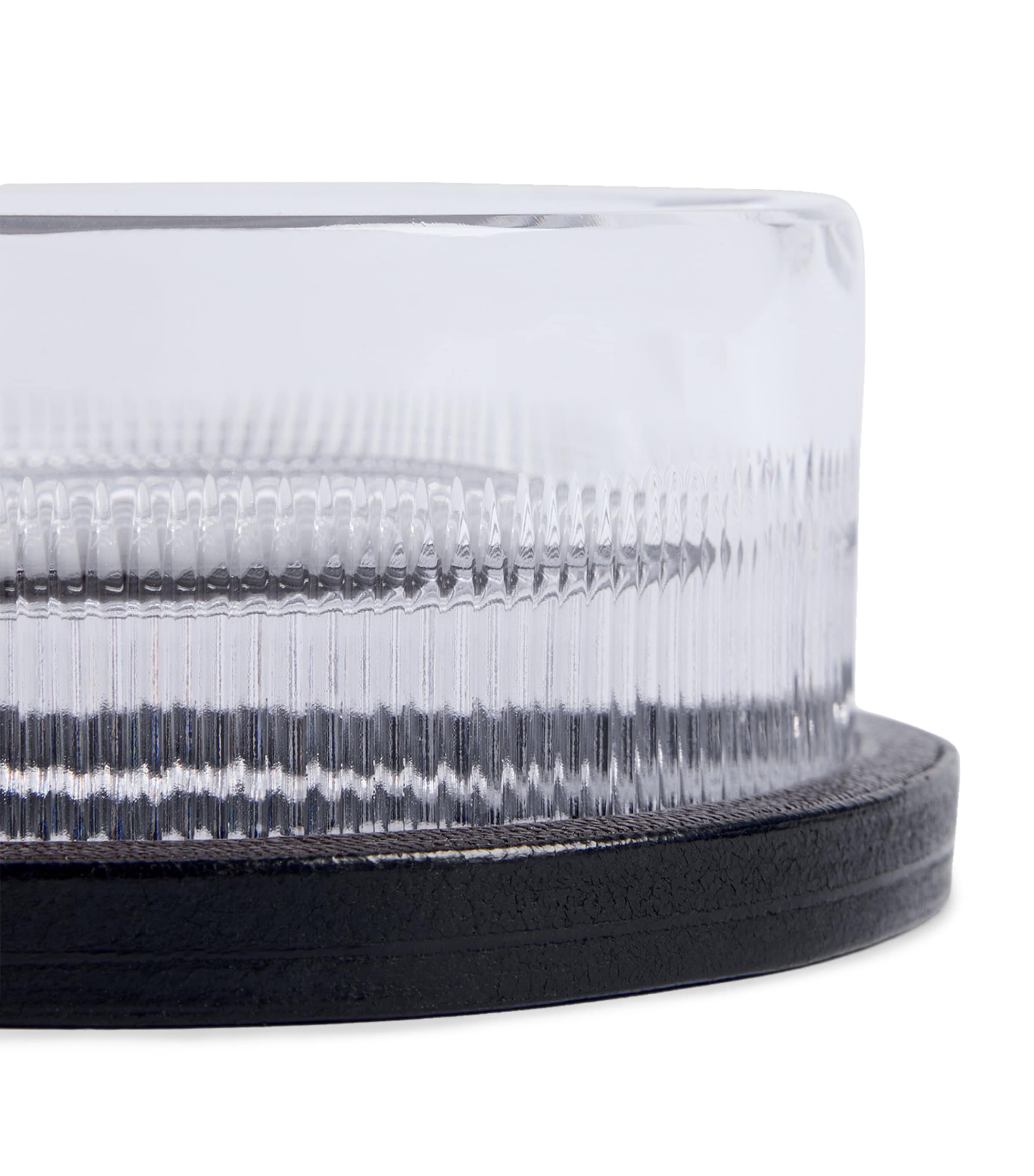 Dunhill Crystal Ashtray with Leather Base Image 2