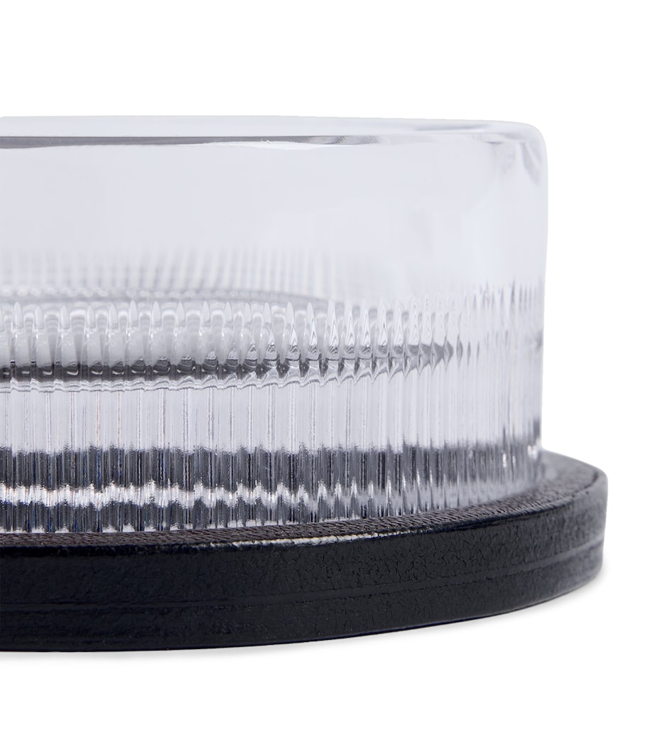 Dunhill Crystal Ashtray with Leather Base Image 2