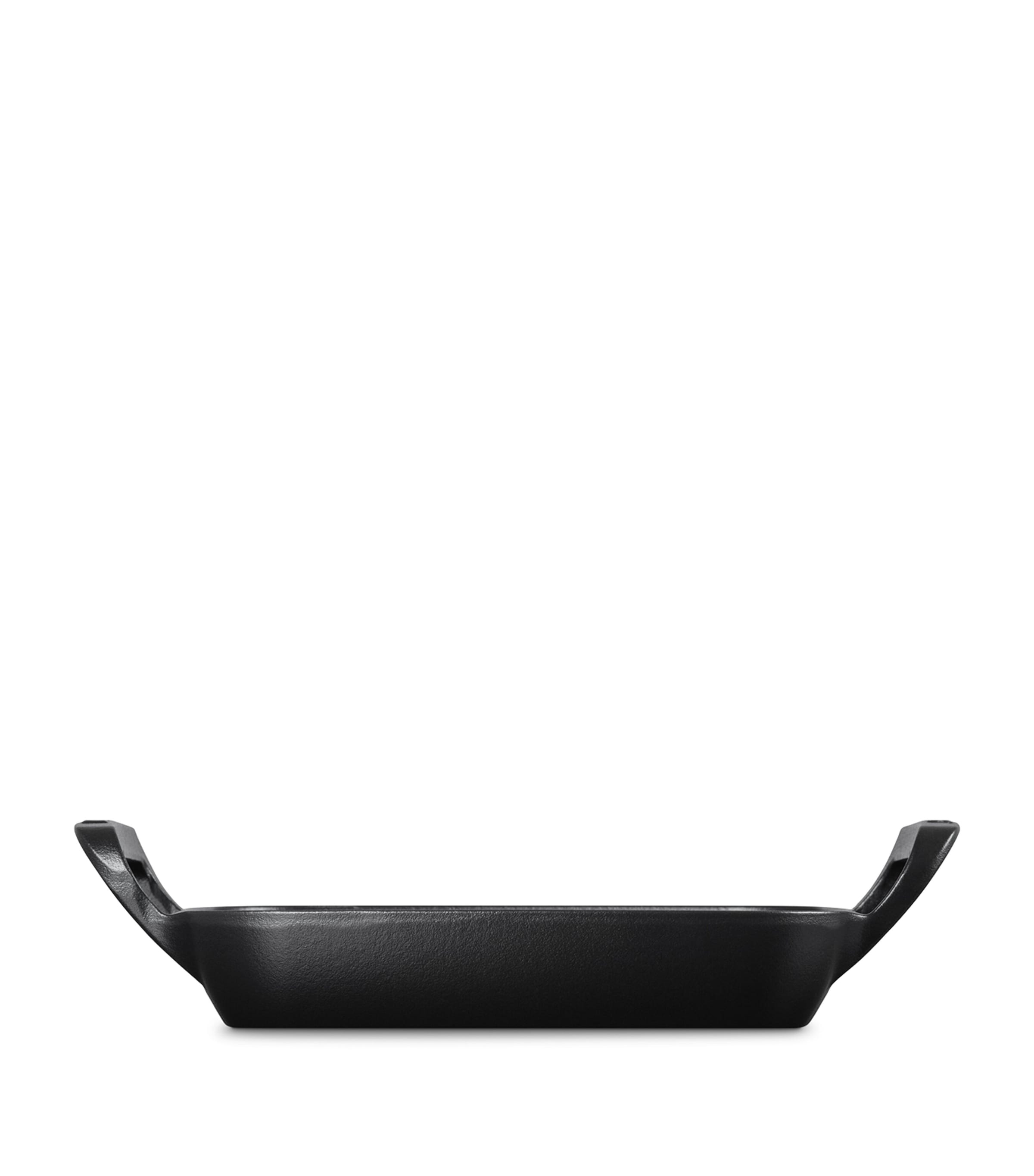 Le Creuset Cast Iron Square BBQ Grill (26cm) Satin Black Image 2