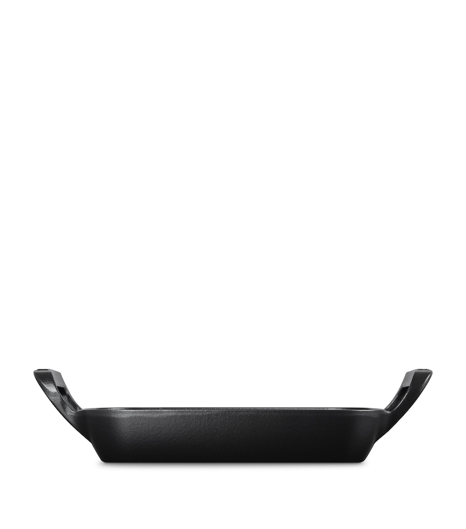 Le Creuset Cast Iron Square BBQ Grill (26cm) Satin Black Image 2