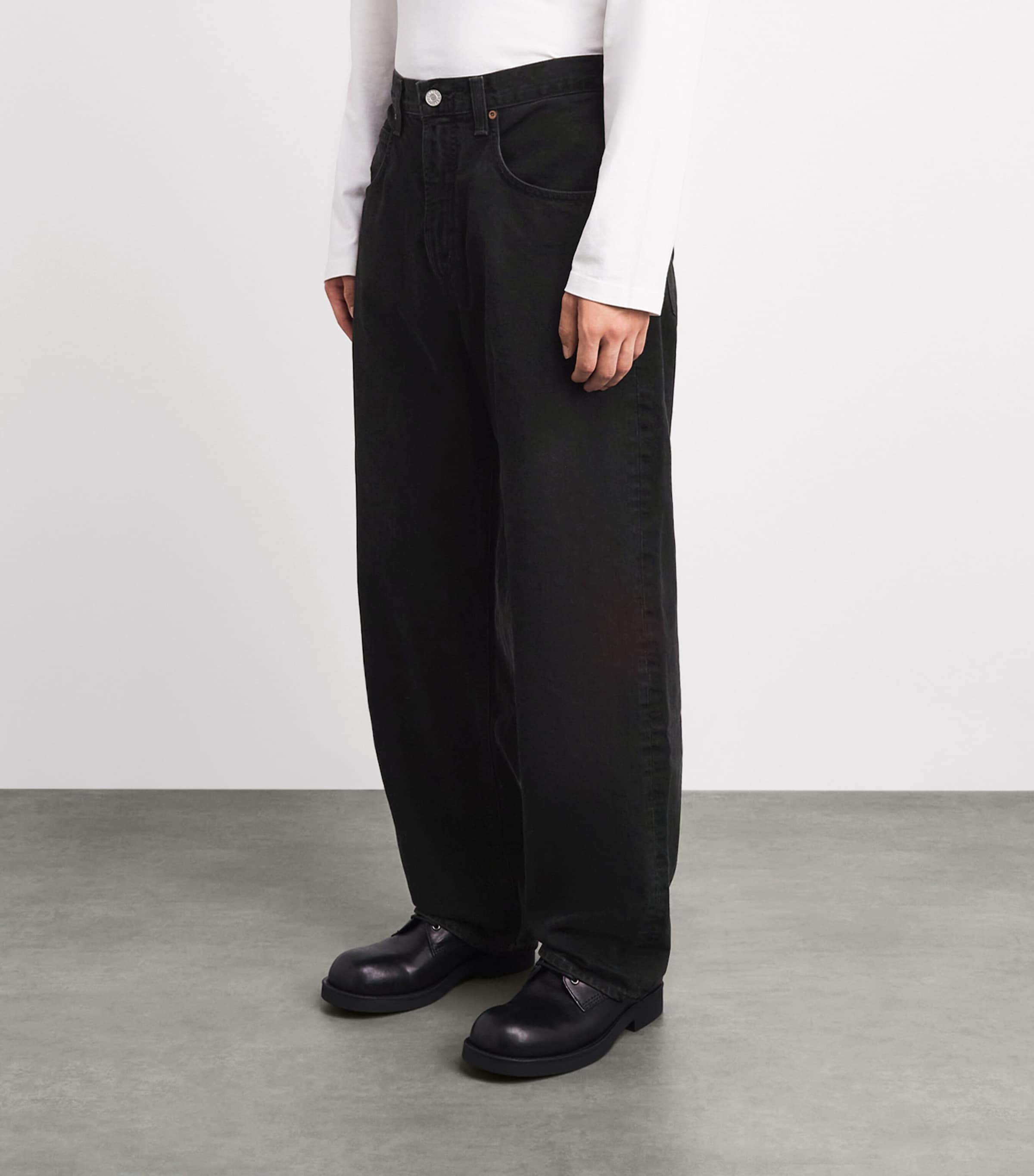 AGOLDE Mens Fusion Tapered Baggy Jeans Kember Image 4
