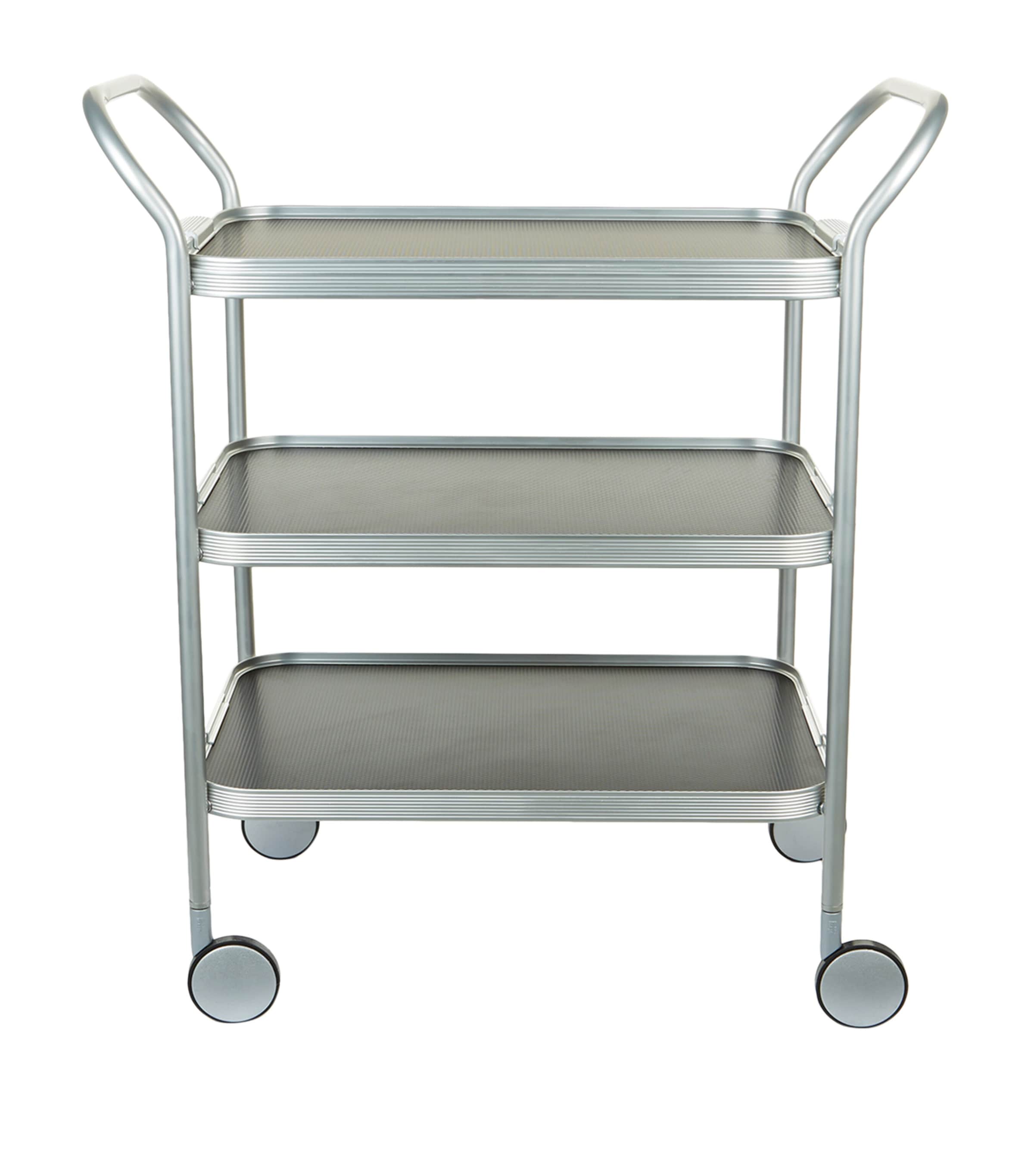 Kaymet Three-tier Serving Trolley In Black
