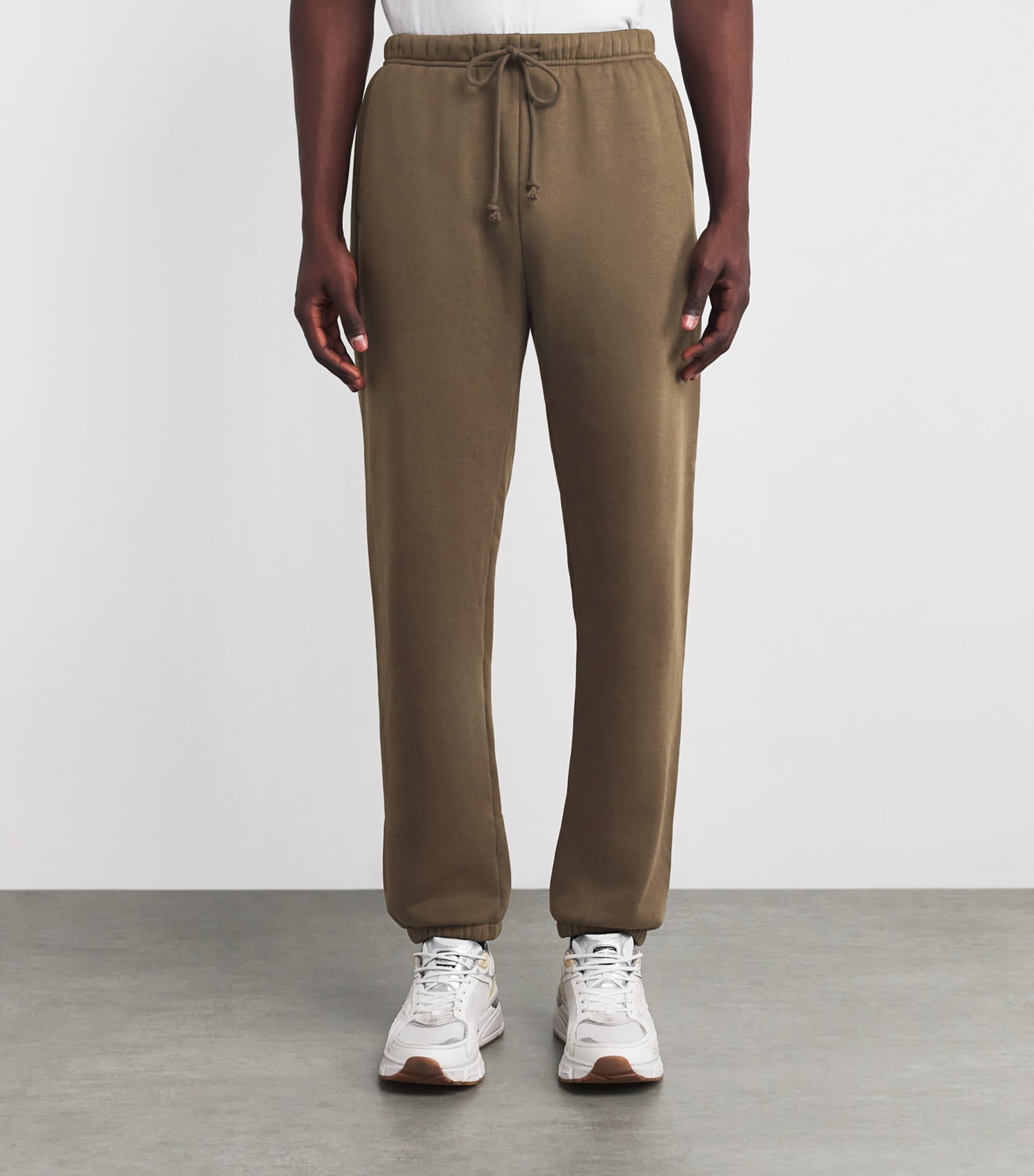 Cotton-Blend Straight Sweatpants DRIFTWOOD Image 3