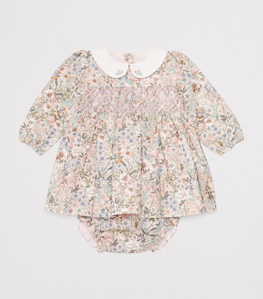 Harrods Floral Print Dress (0-18 Months) Pink Image 3