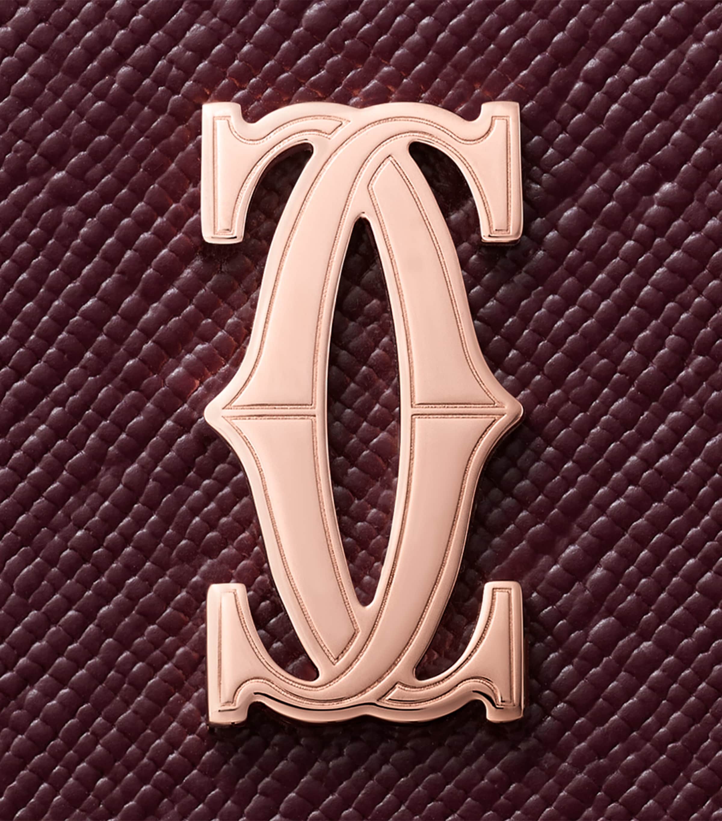 Mini Leather C de Cartier Wallet GRAPE Image 2