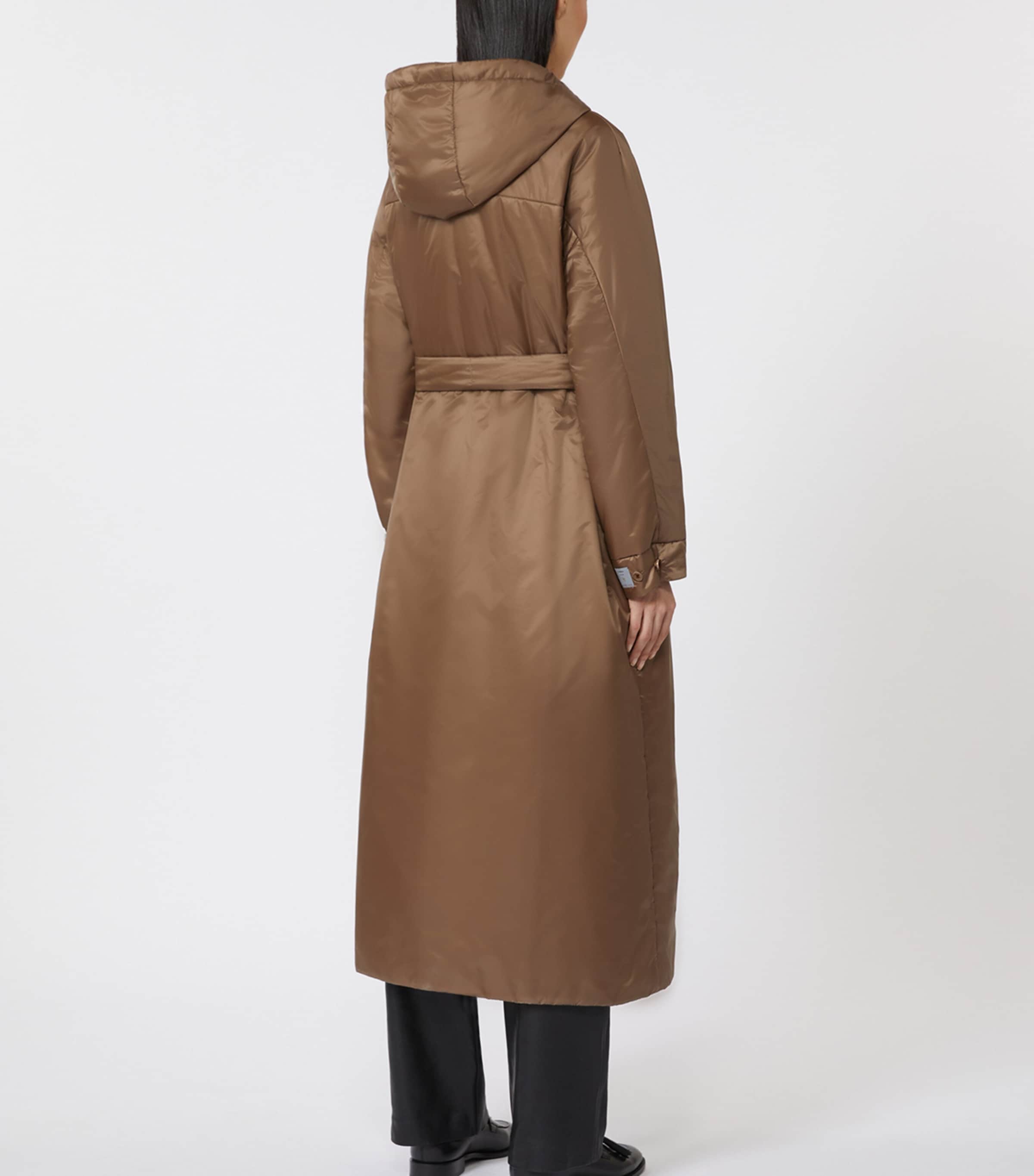 Water-Repellent Padded Coat TOBACCO Image 4