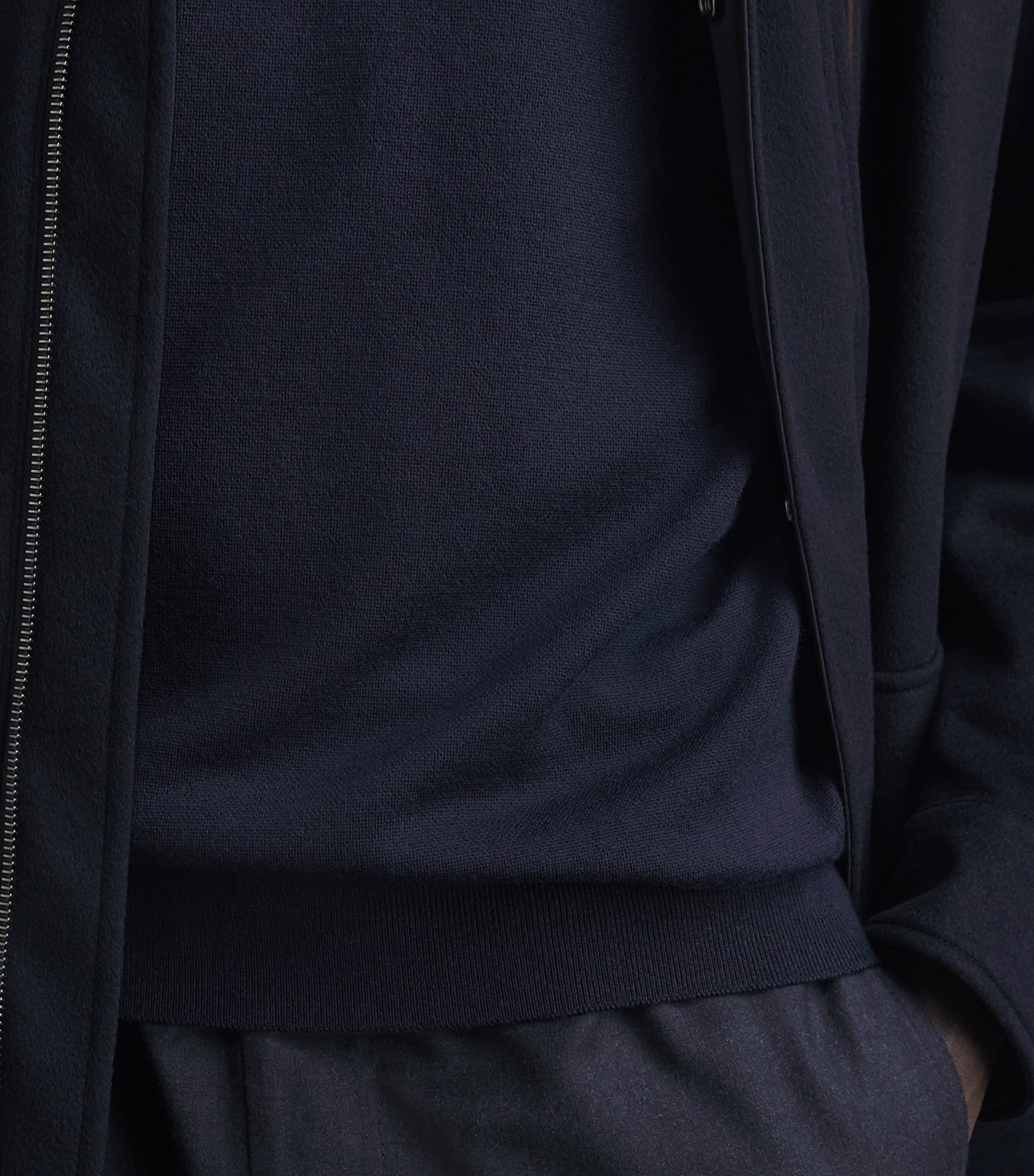Paul & Shark Mens Virgin Wool High-Neck Sweater Blue Image 3