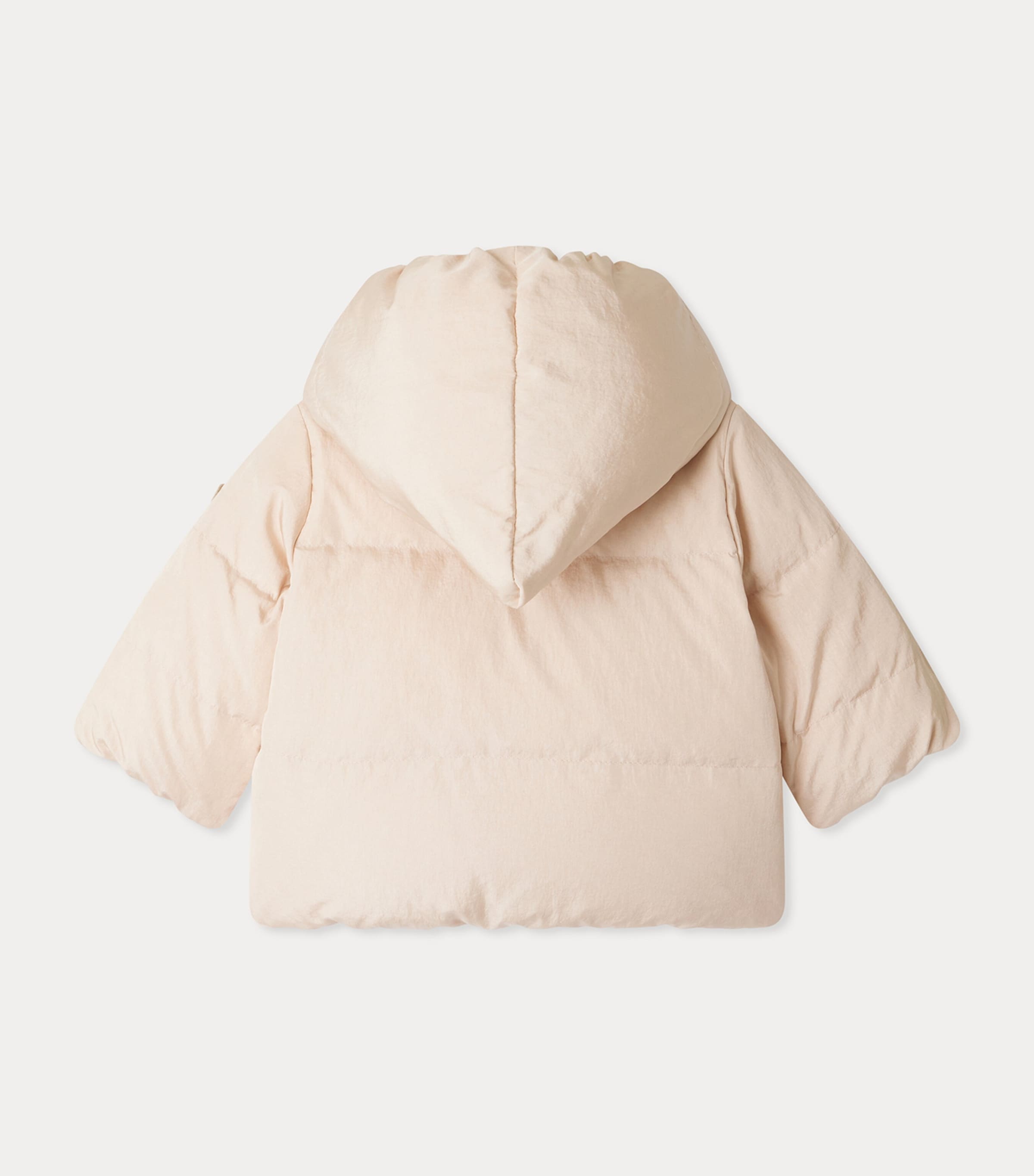 Hooded Puffer Coat (12-18 Months) BEIGE ROSE Image 4
