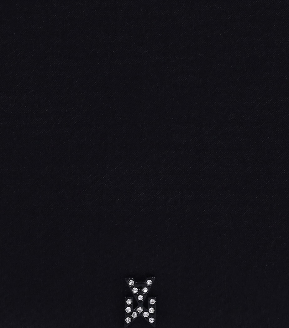 Mini Satin Amini Bella Top-Handle Bag BLACK Image 4