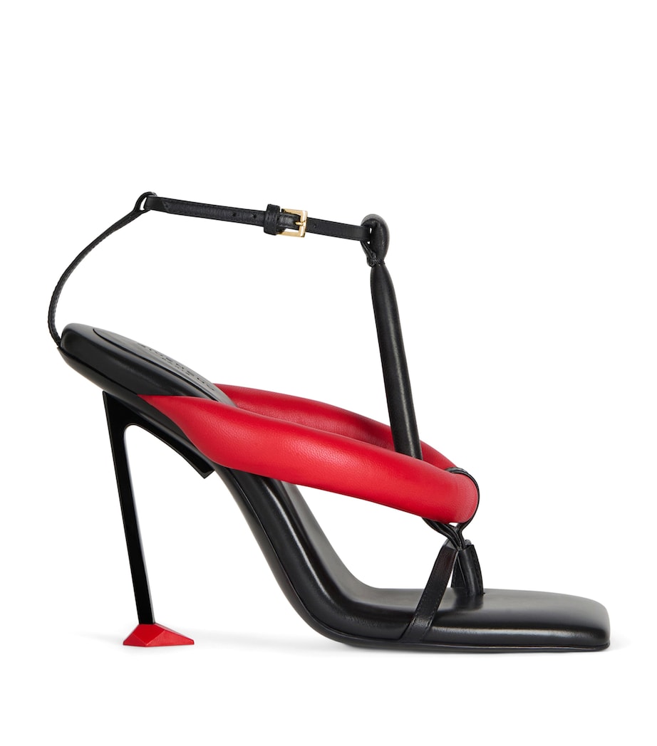 Givenchy Calfskin Boudoir Sandals 95 Black/red Image 1