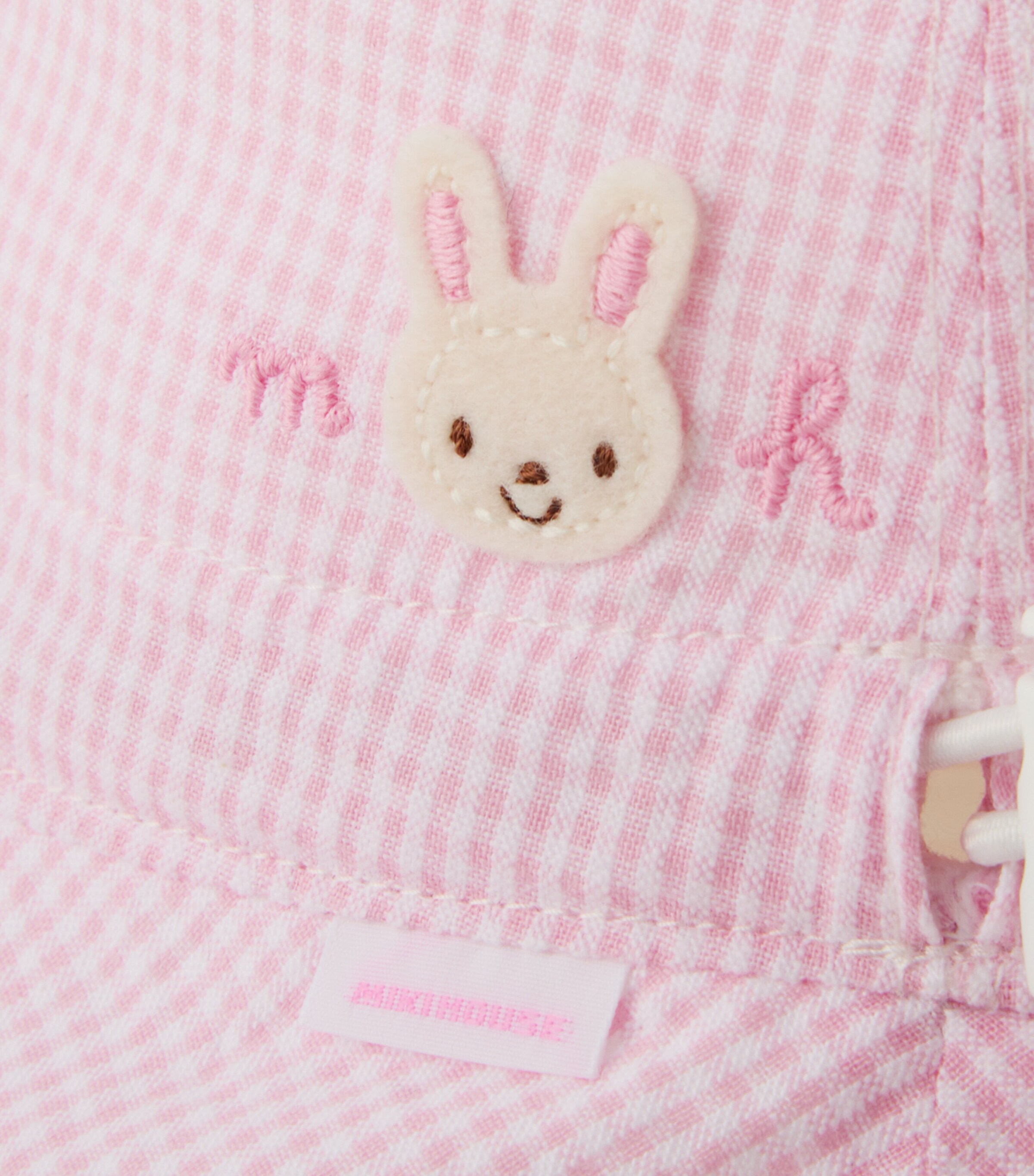 Miki House Cotton Gingham Bucket Hat Image 7