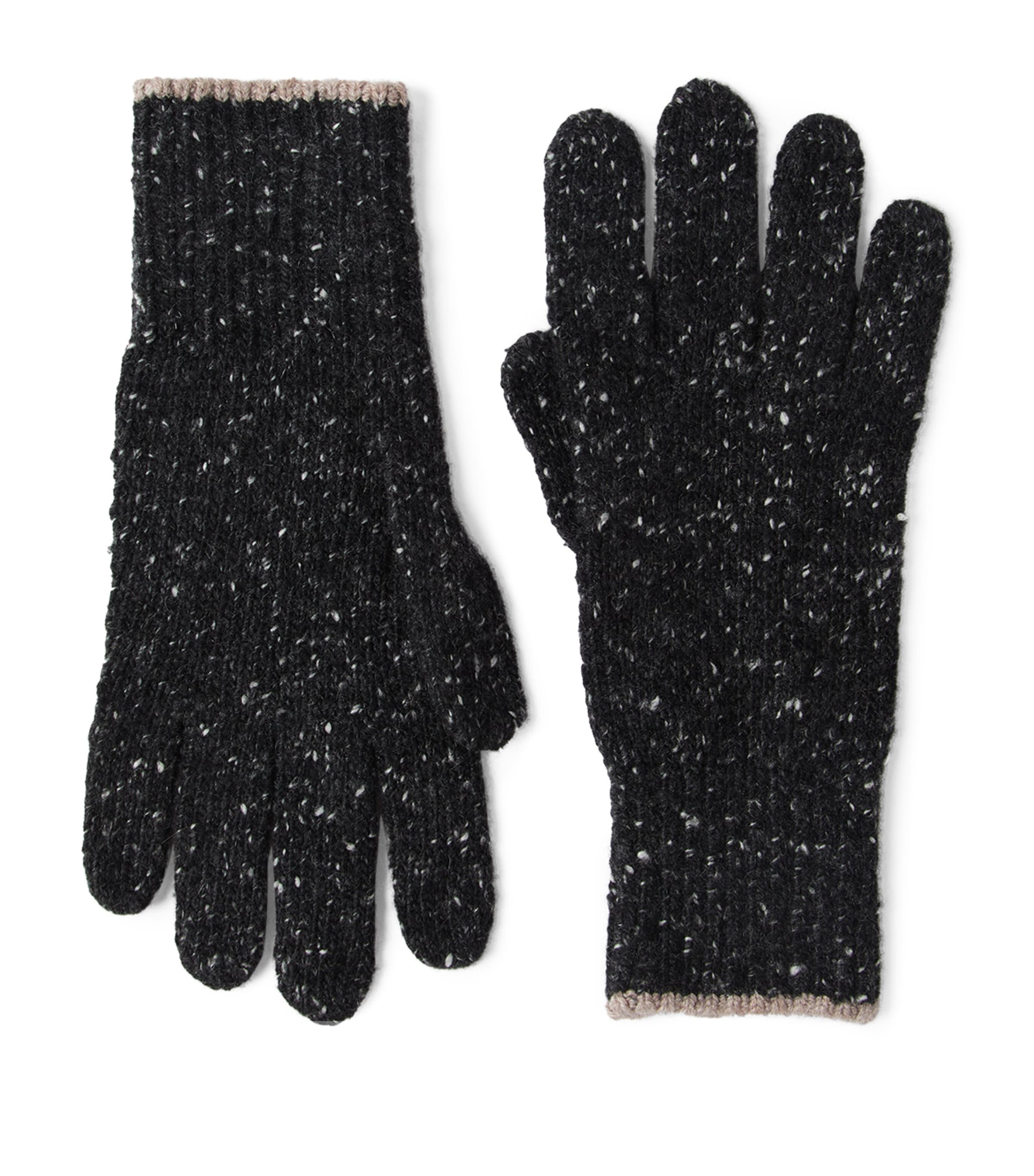 Brunello Cucinelli Handschuhe Aus Kaschmir In Black