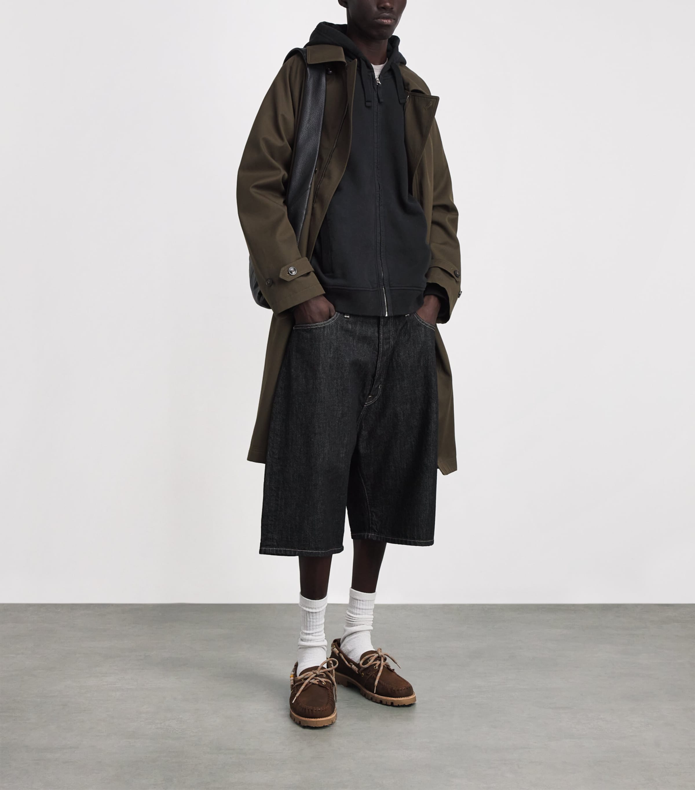 Stone Island Mens Organic Cotton Compass Hoodie Image 2