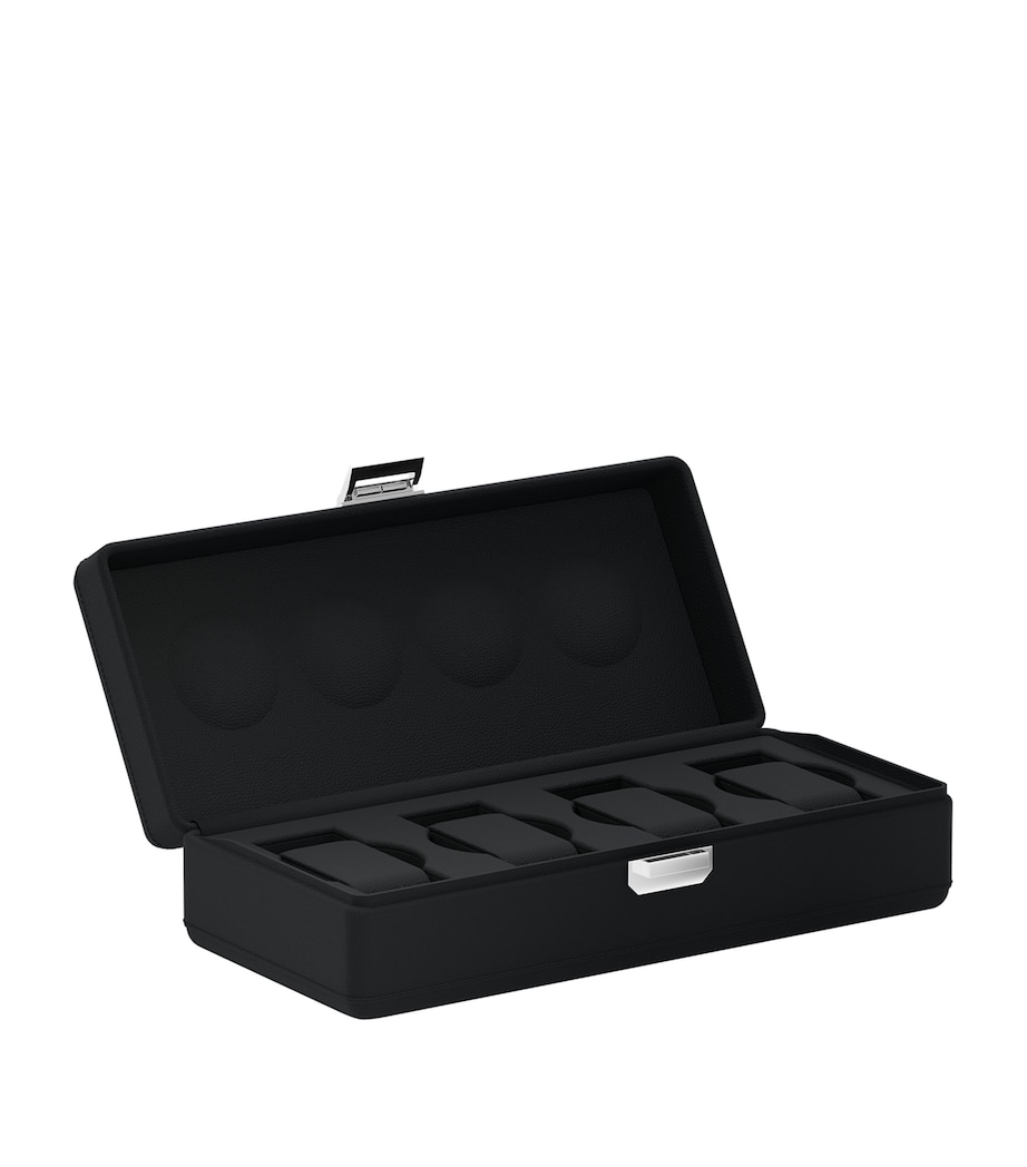 Scatola Del Tempo Leather Valigetta 4-Watch Carry Case Black Image 1
