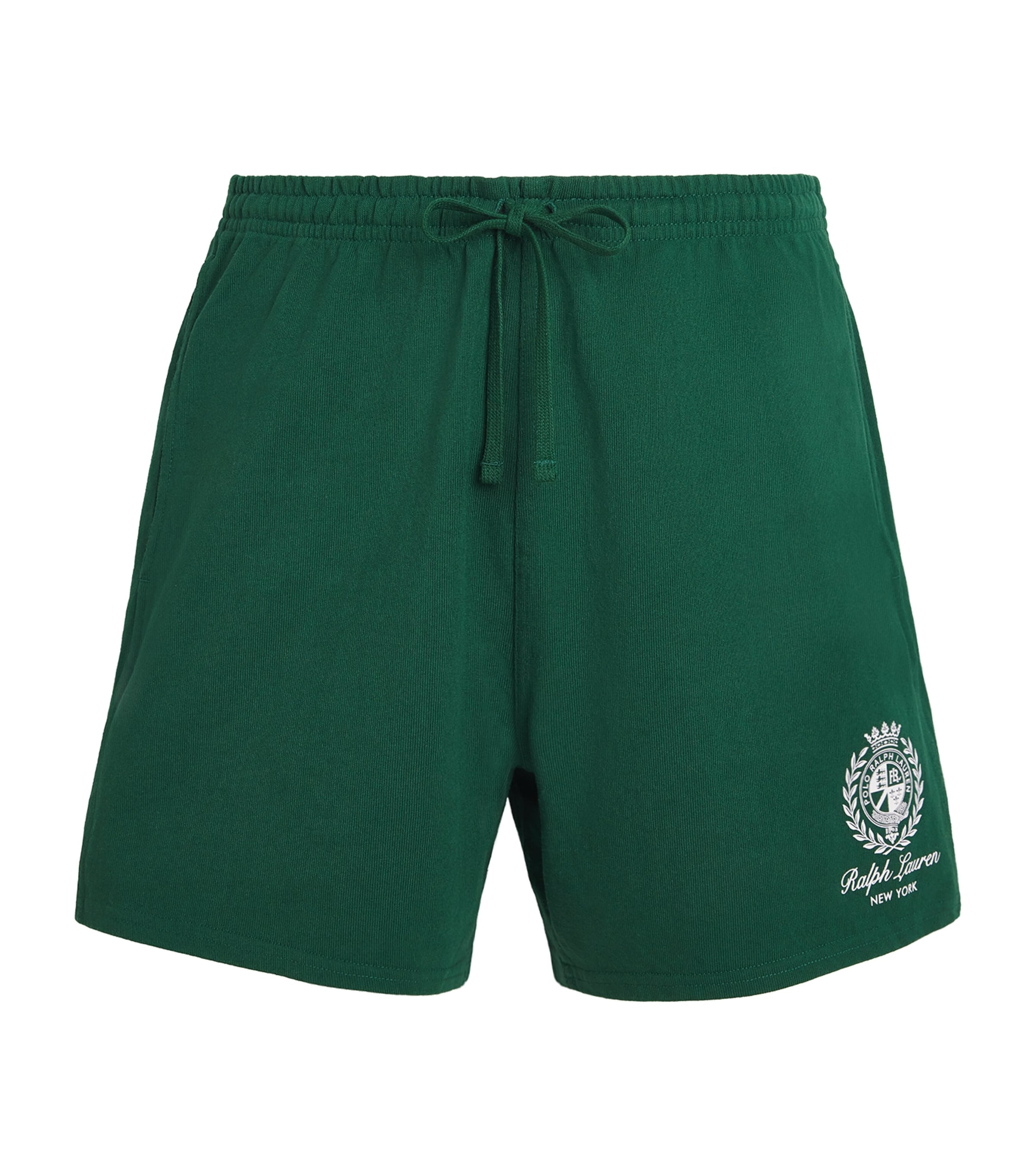 Polo Ralph Lauren Mens Cotton Drawstring Logo Shorts New Forest Image 1