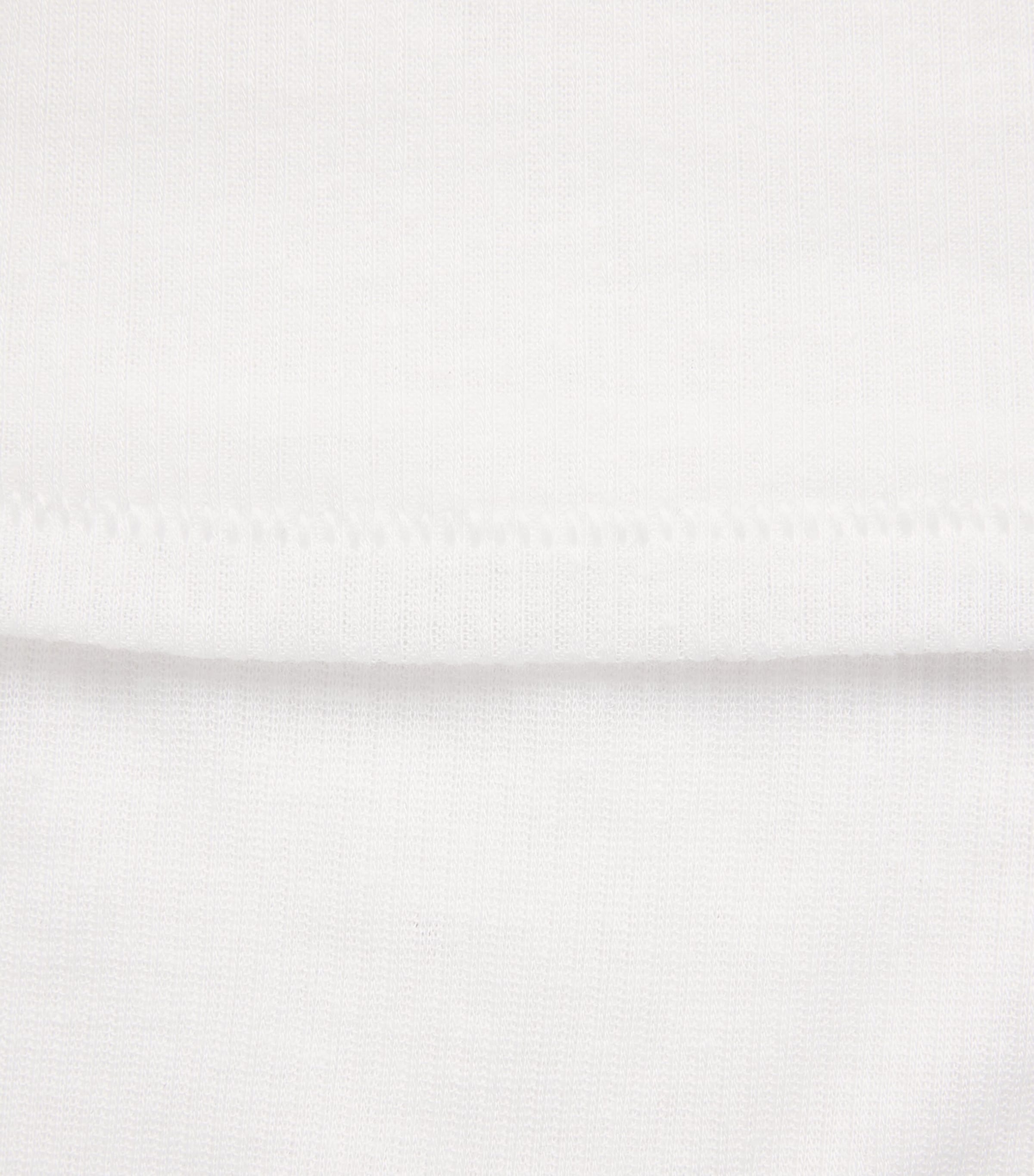 Skims Womens Semi-Sheer Ribbed T-Shirt Snow Image 6