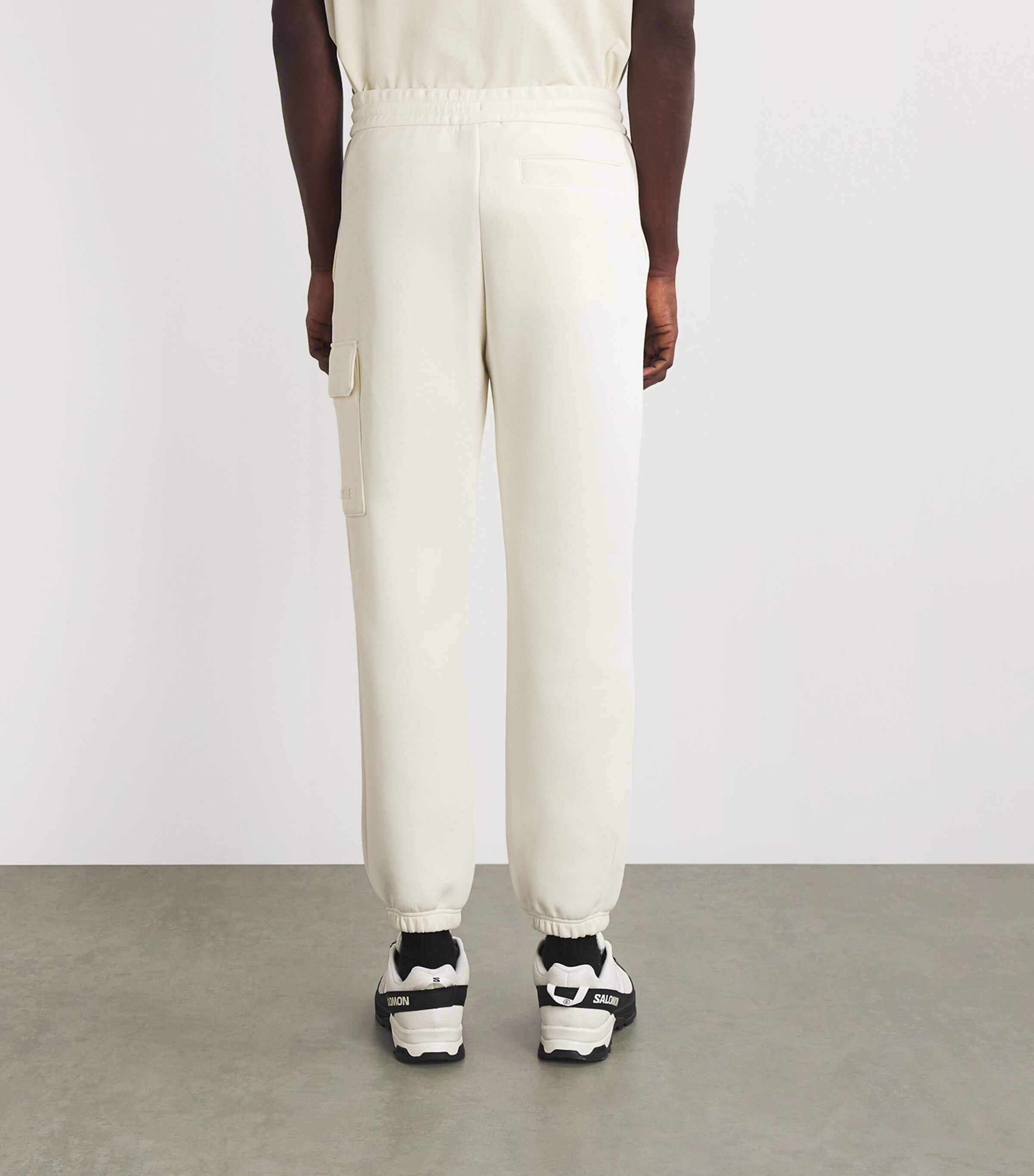 Cotton-Blend Marvin Cargo Sweatpants CREAM Image 4