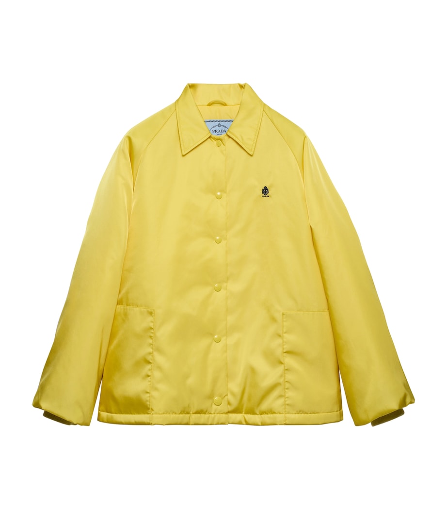 Prada Womens Re-Nylon Blouson Jacket Yellow Image 1