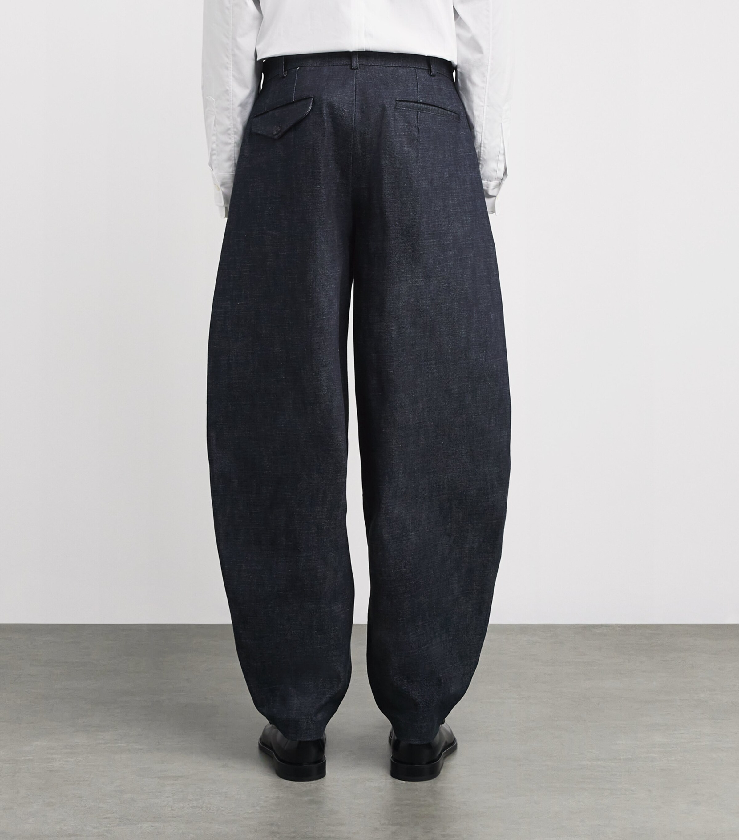Comme Des Garçons Homme Plus Blue Pleated Wide-Leg Jeans | Harrods US