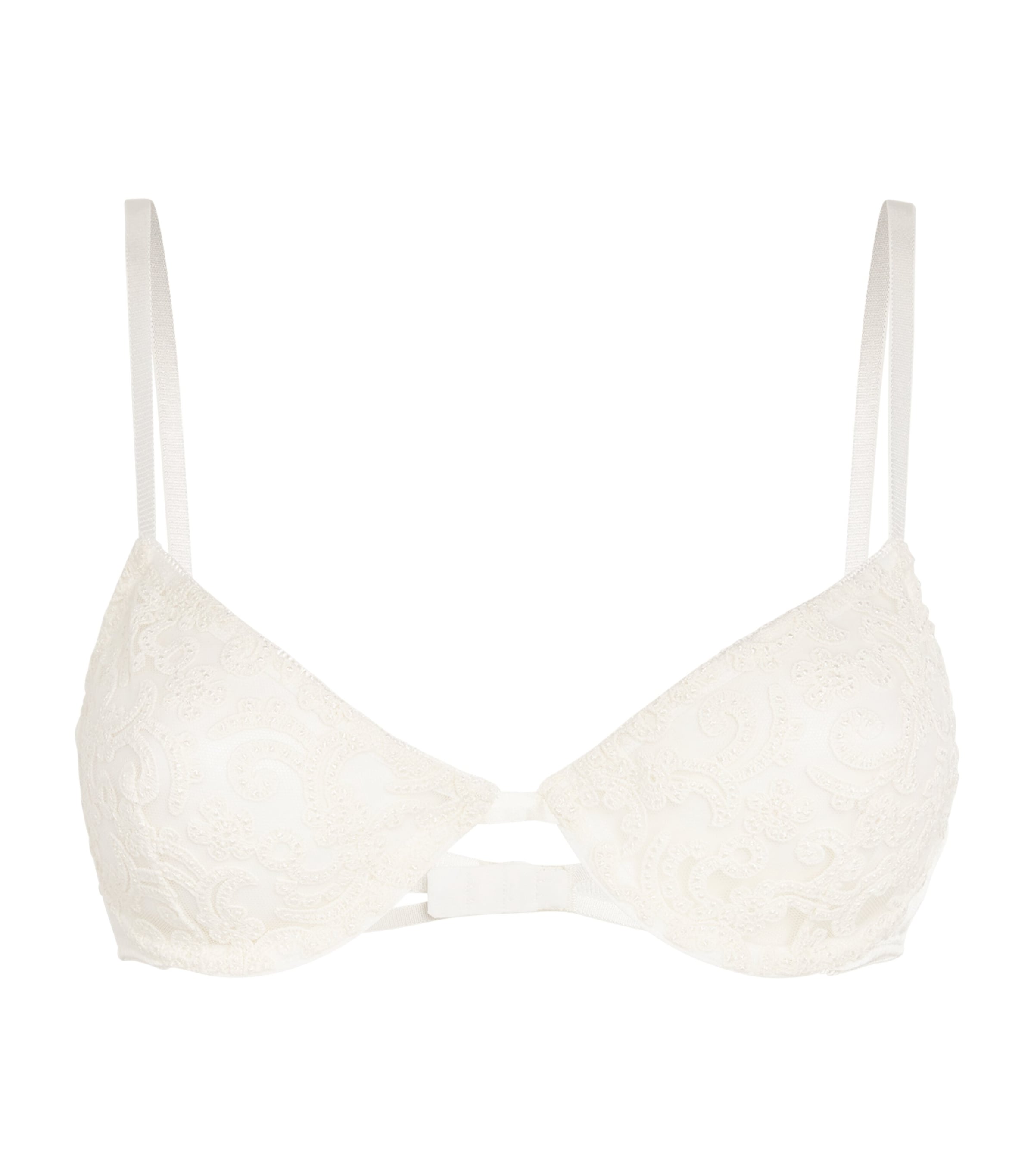 Shop Kiki De Montparnasse Lace Lola Demi Bra In White