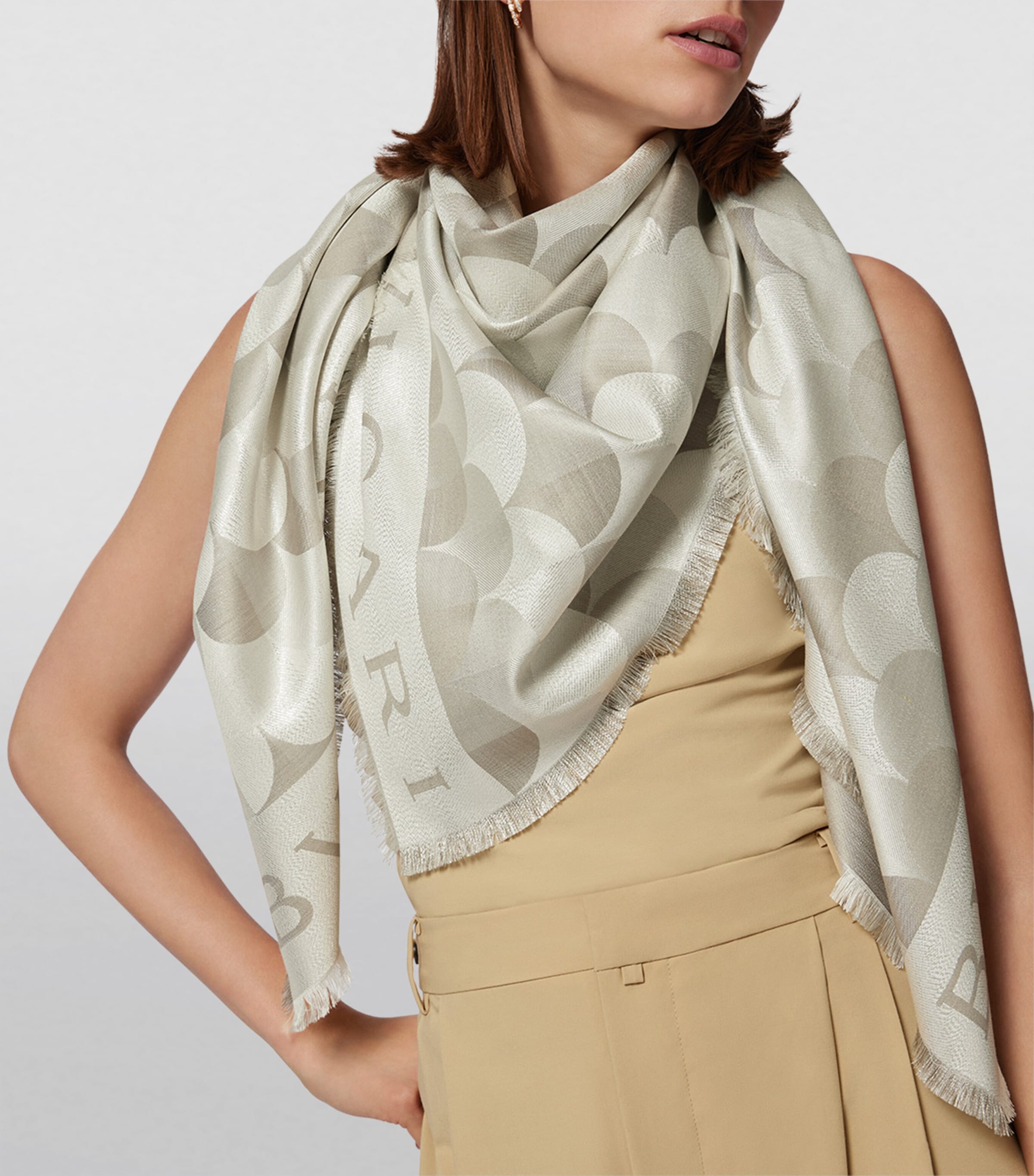 Silk Diva Sparkling Scarf SILVER Image 2