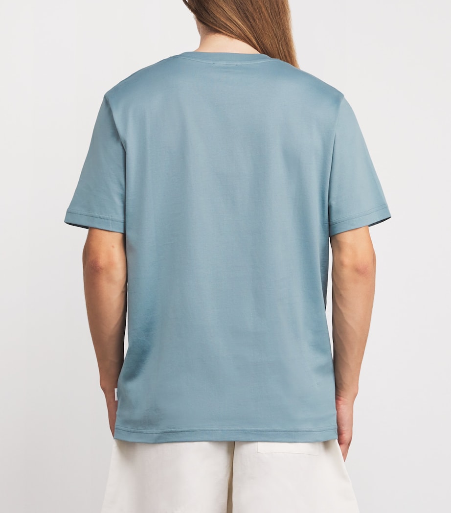 Organic Cotton T-Shirt GREYISH BLUE Image 4