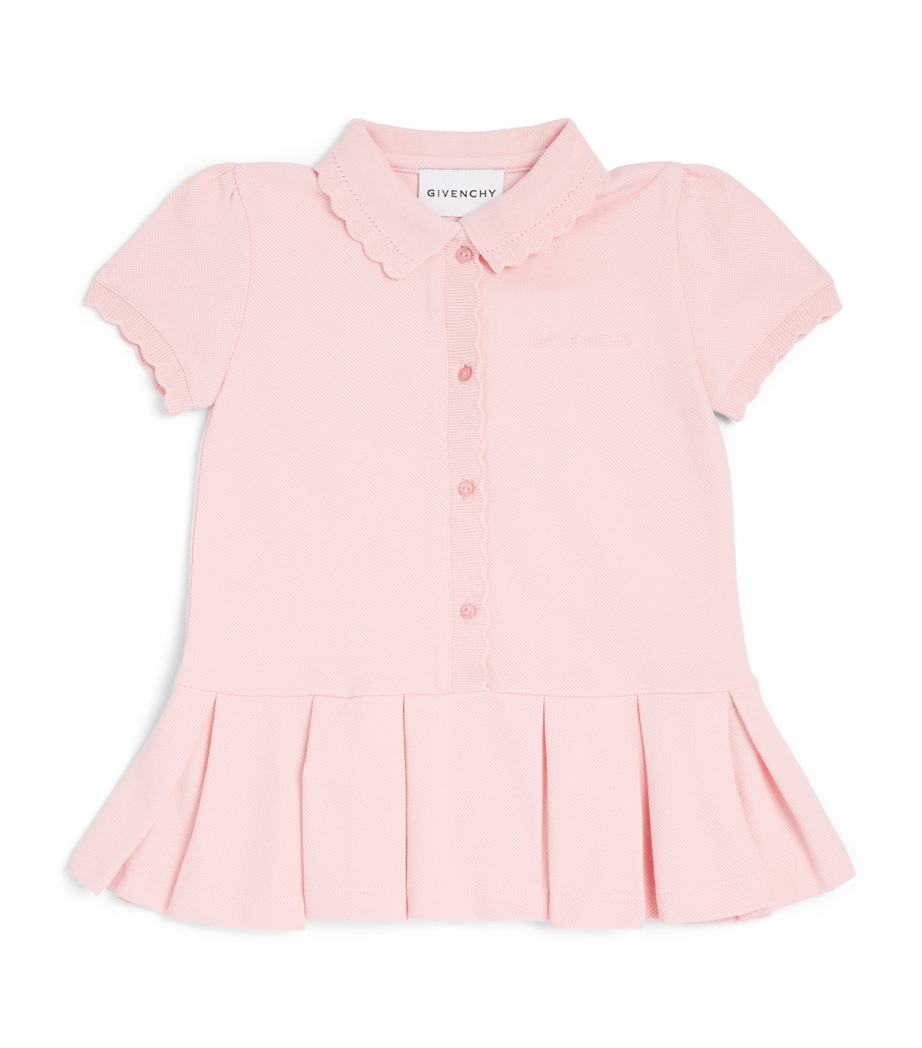 Givenchy Kids Cotton Ruffle Logo Dress (12-36 Months) Image 1