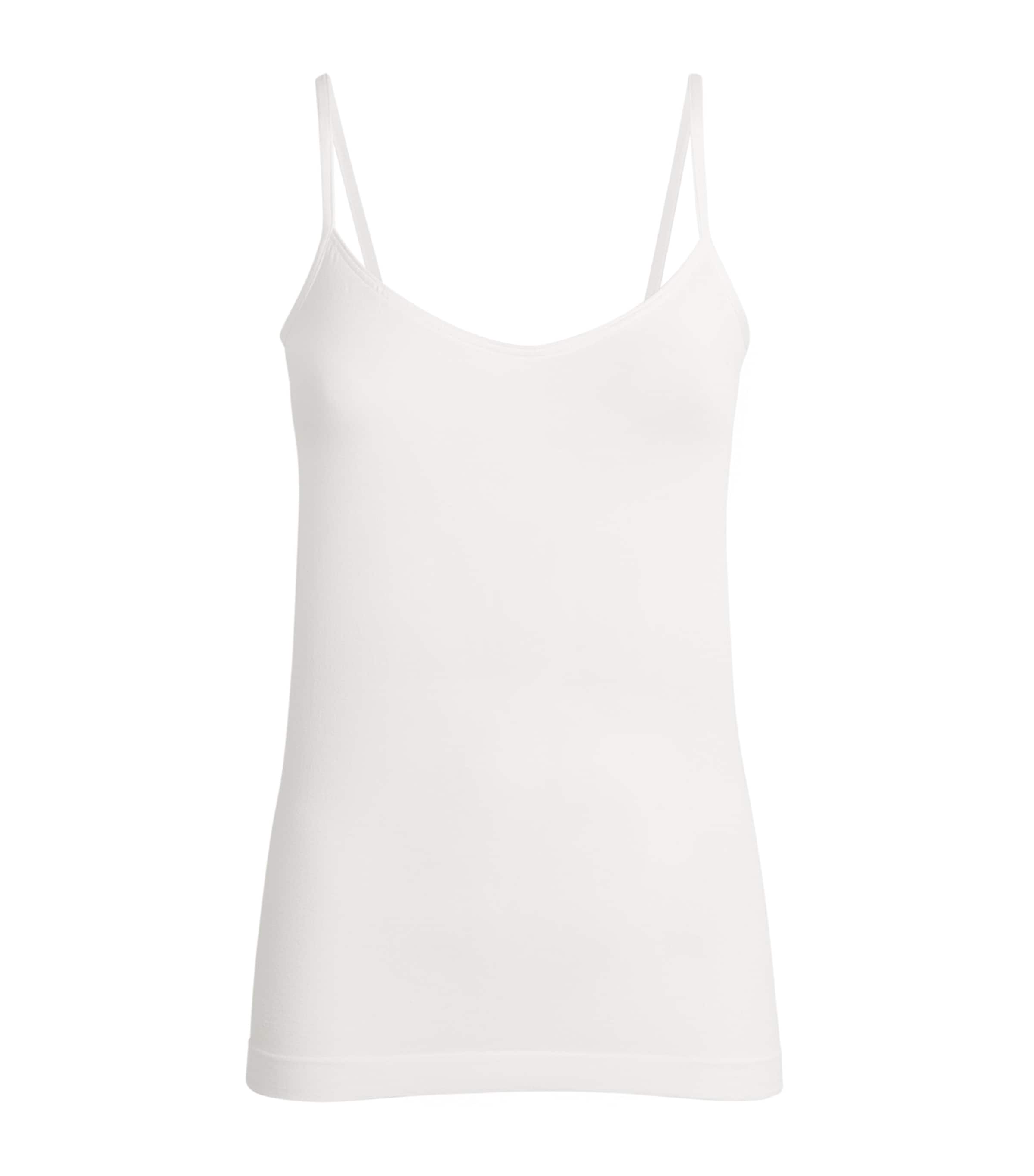 Wolford Aurora Hawaii White Jersey Camisole Top In White
