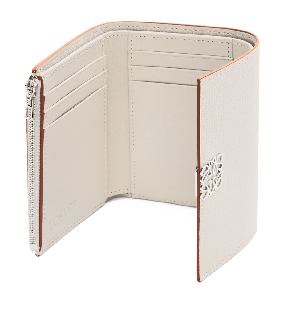 Leather Anagram Vertical Wallet LIGHT GHOST Image 3