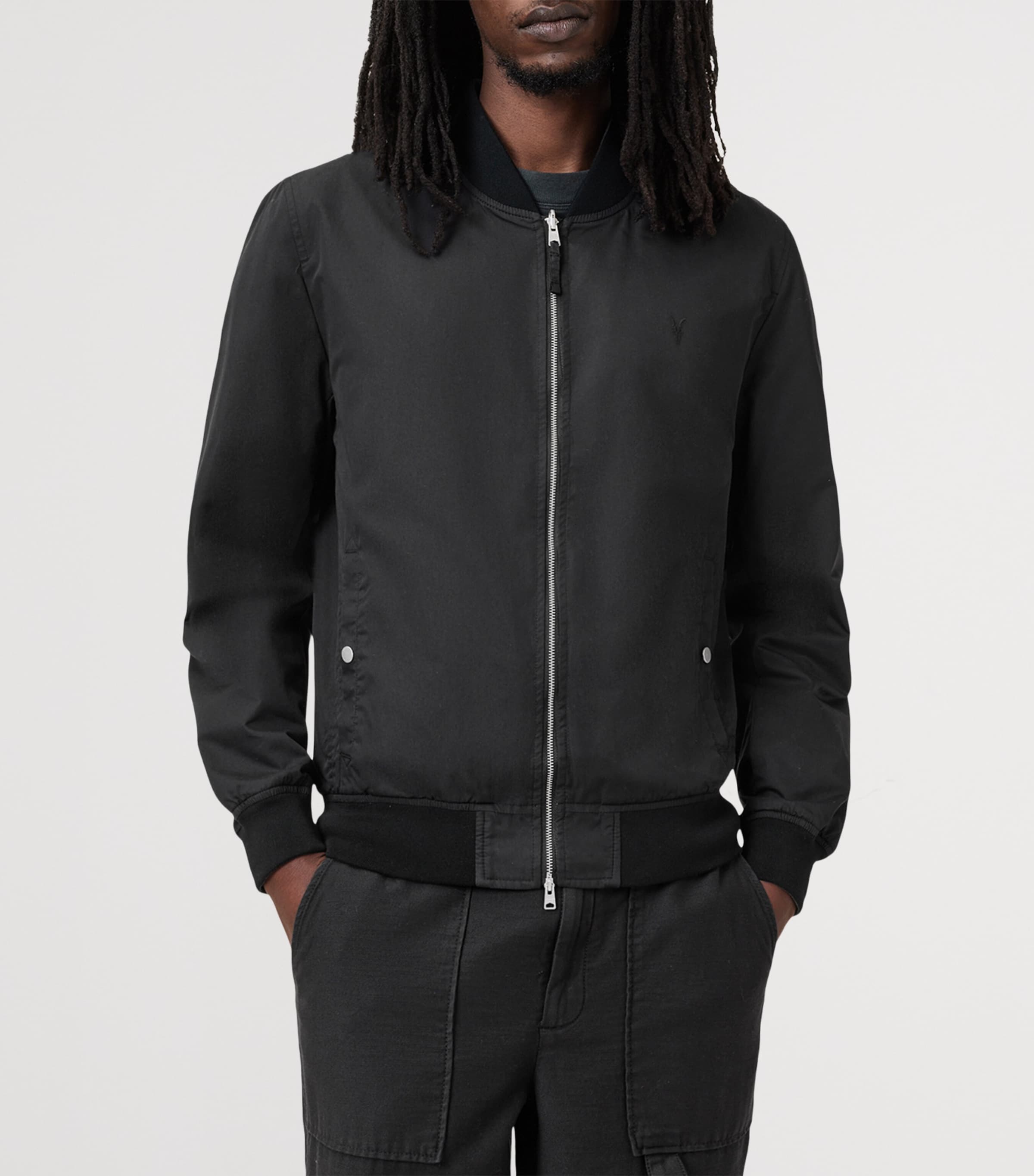 Reversible Bassett Bomber Jacket BLACK/DULL GREEN Image 5