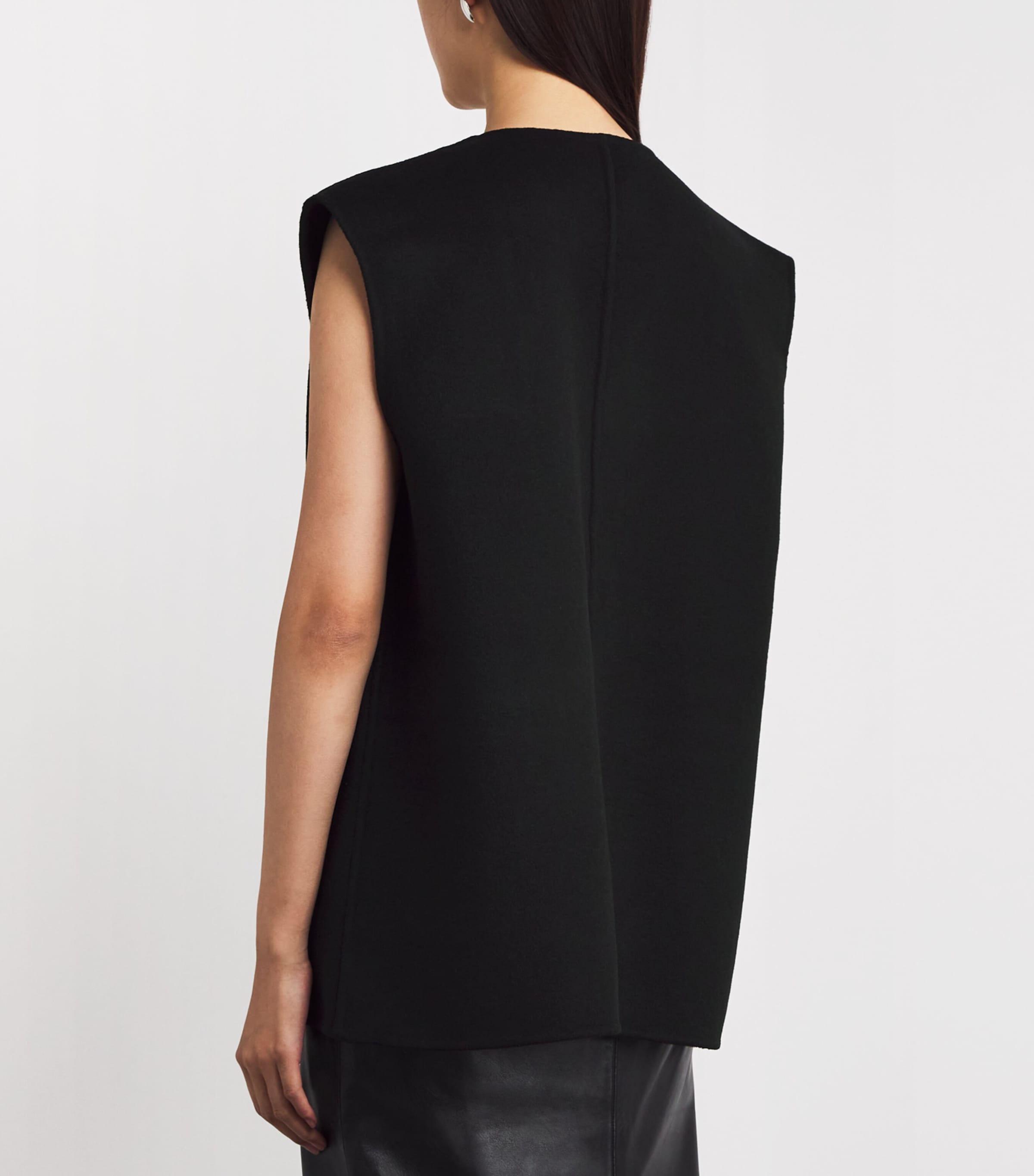 Stylein Womens Wool-Blend Tatum Vest Black Image 4