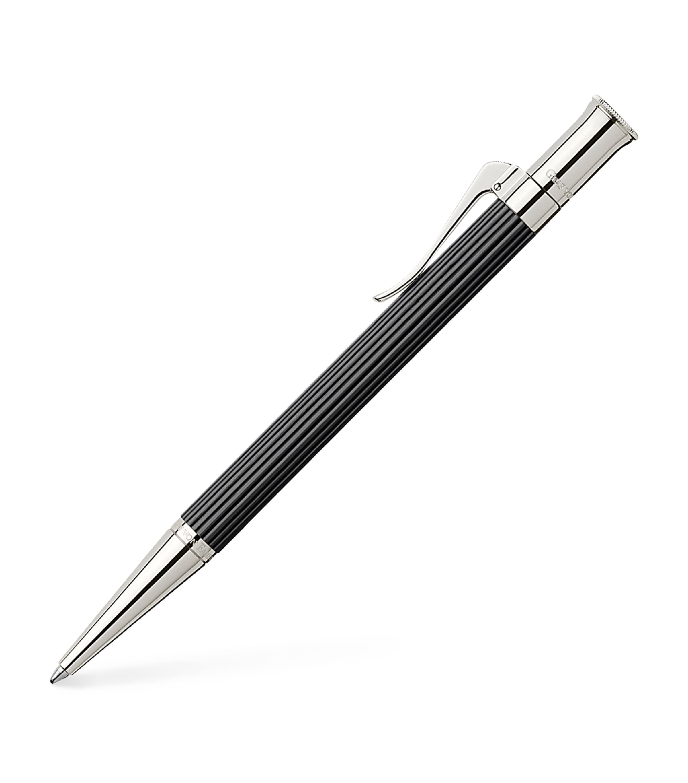 Graf von Faber-Castell Wood and Platinum-Plated Classic Propelling Ballpoint Pen Black Wood Image 2