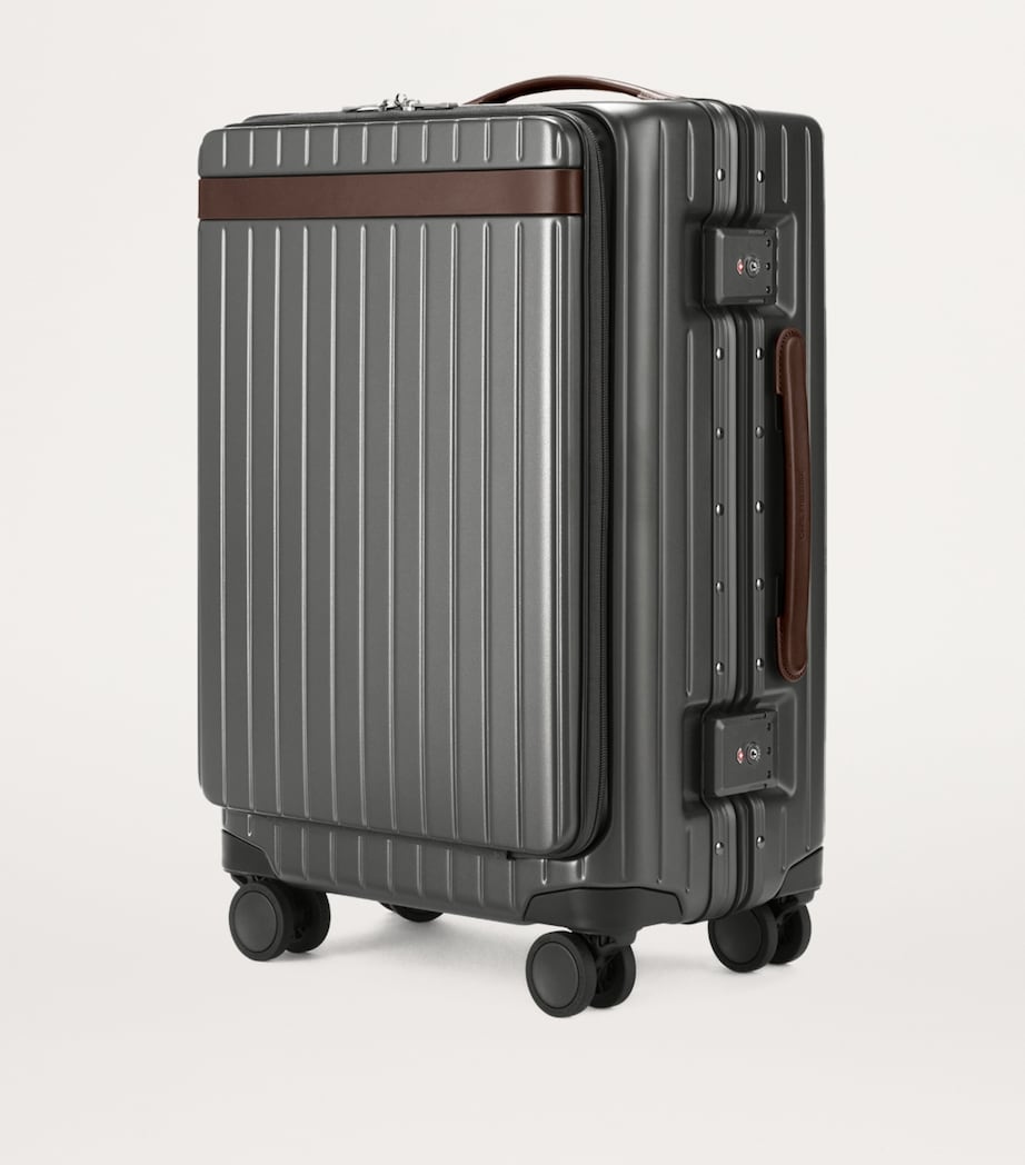 Carl Friedrik The Carry-On X Suitcase (55cm) Grey/ Chocolate Image 2