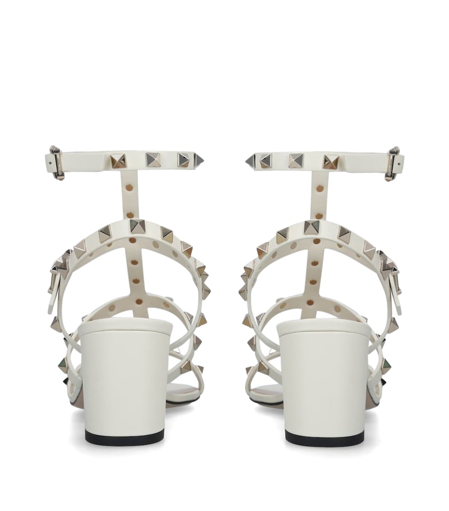 Leather Rockstud Sandals 60 NO COLOUR Image 2