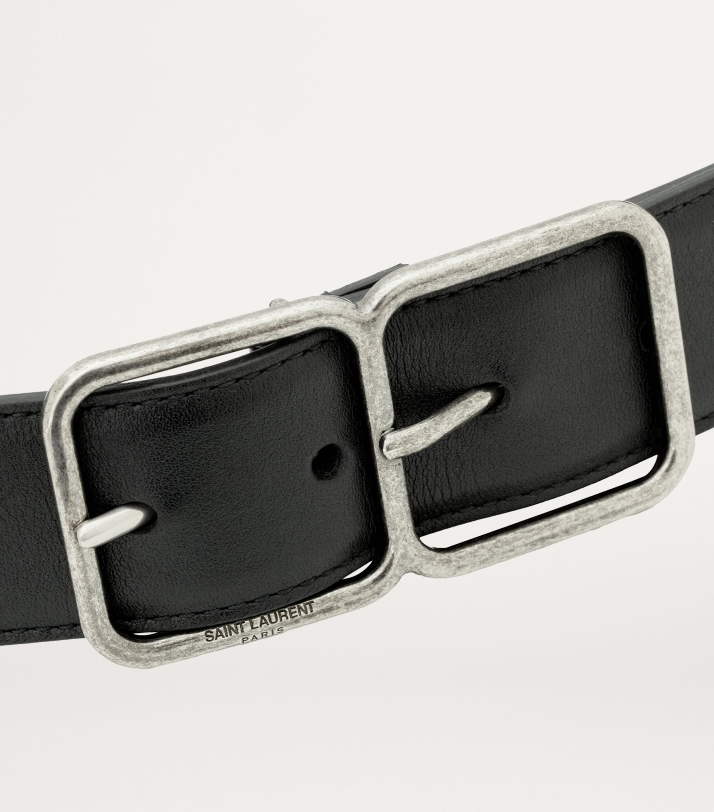 Leather Boucle Double Cadre Belt 1000 Image 3