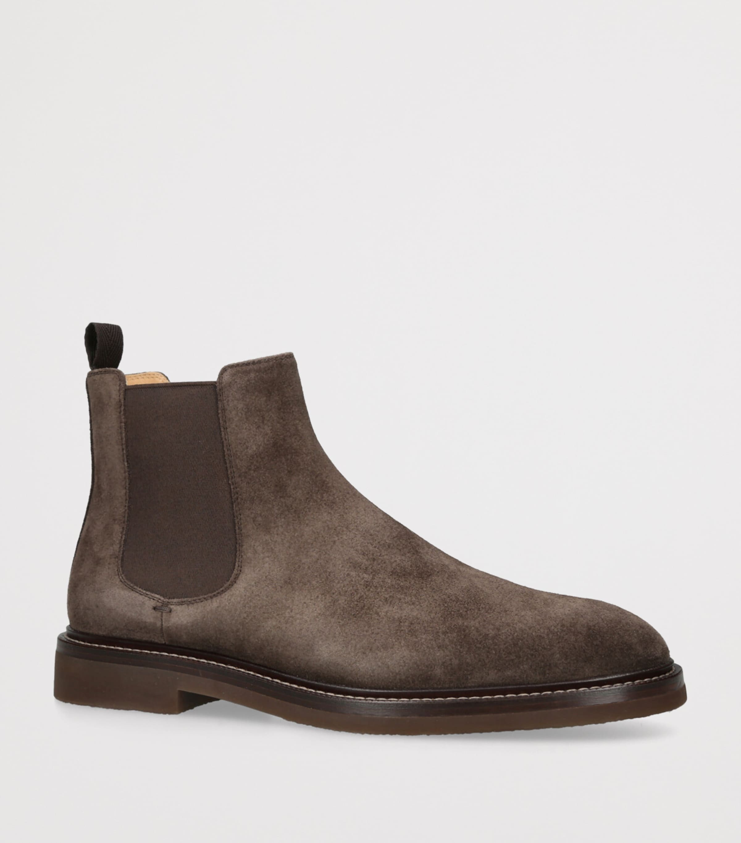 Suede Chelsea Boots BEIGE Image 3