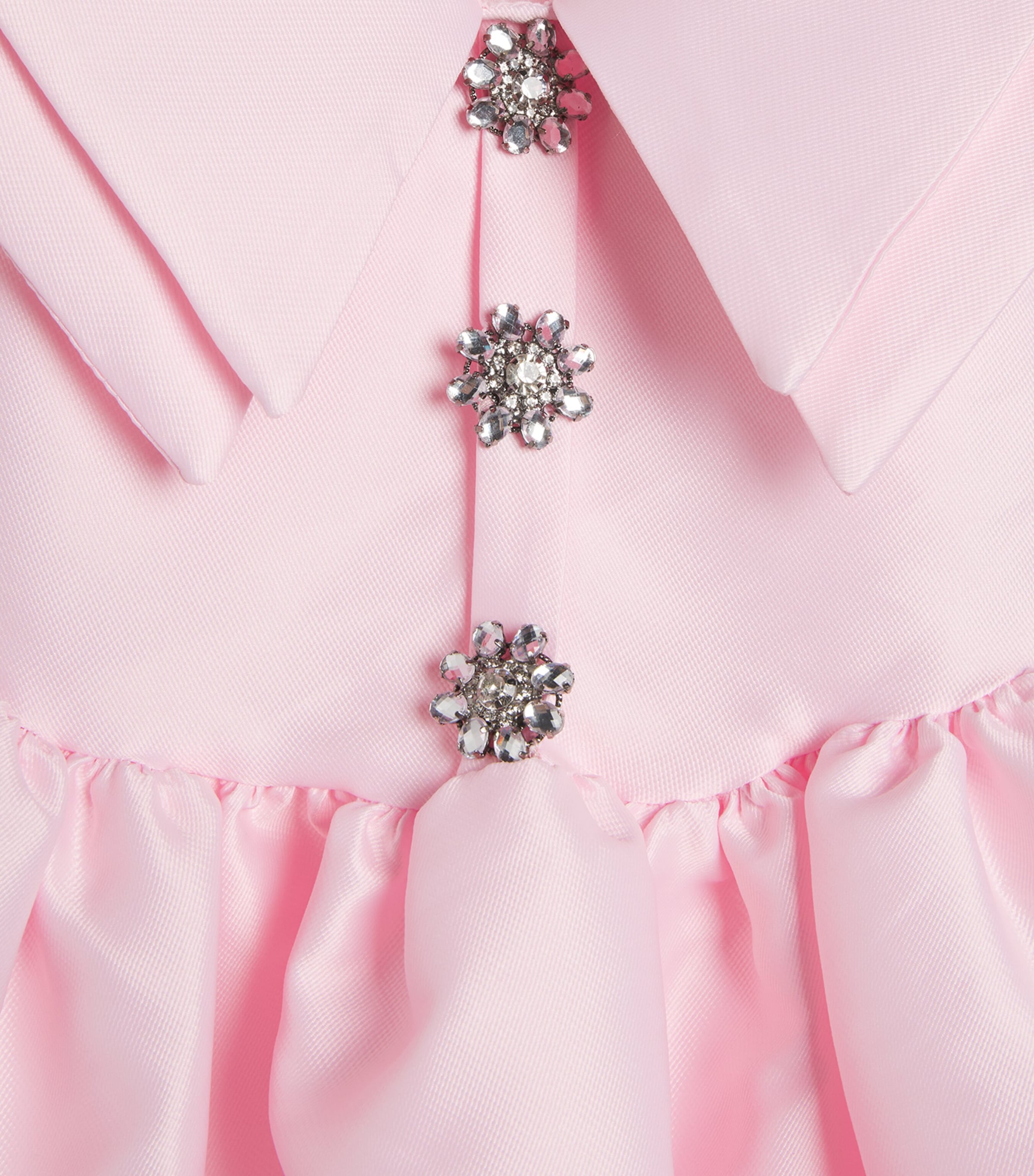 Mama Luma Brooch-Detail Dress (3-12 Years) Pink Image 2