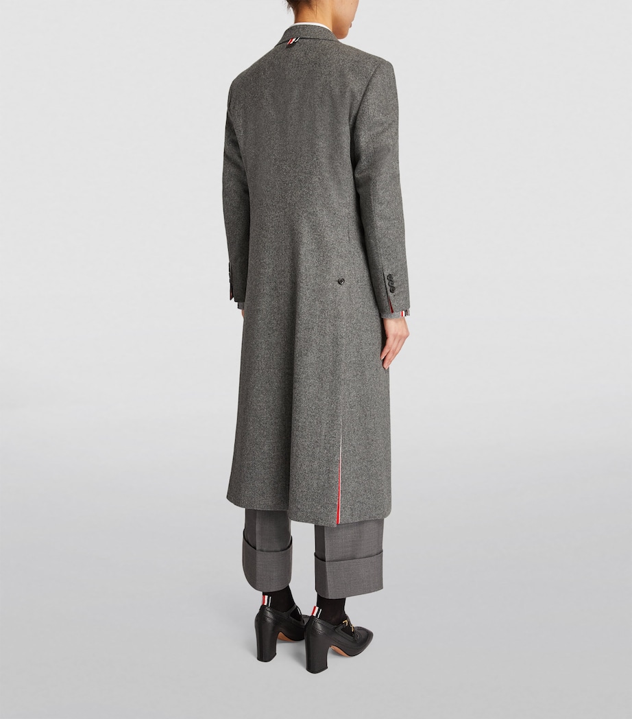 Wide-Lapel Overcoat MED GREY Image 4