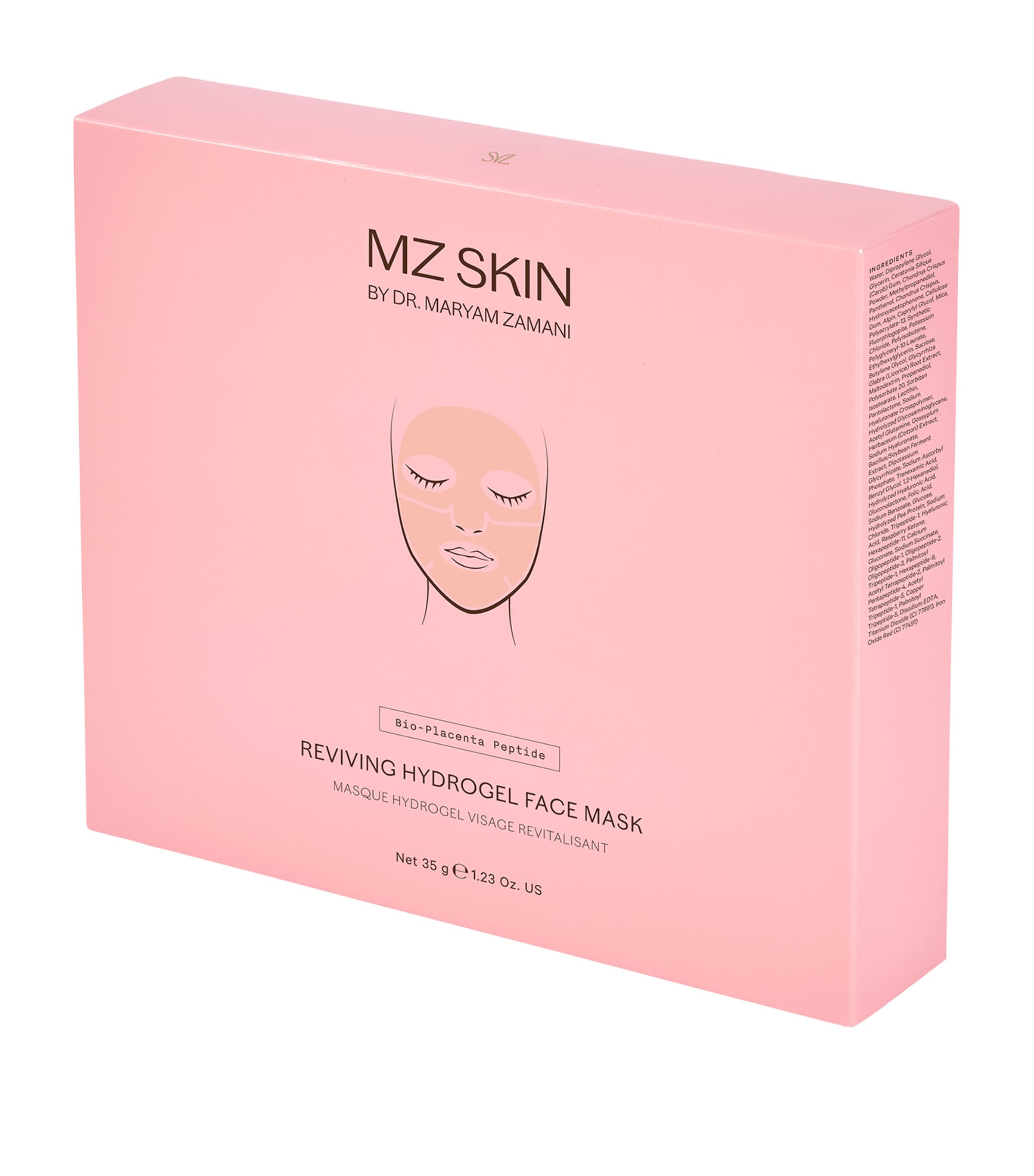 MZ Skin Bio-Placenta Peptide Reviving Hydrogel Face Mask (5 x 6g) Image 1