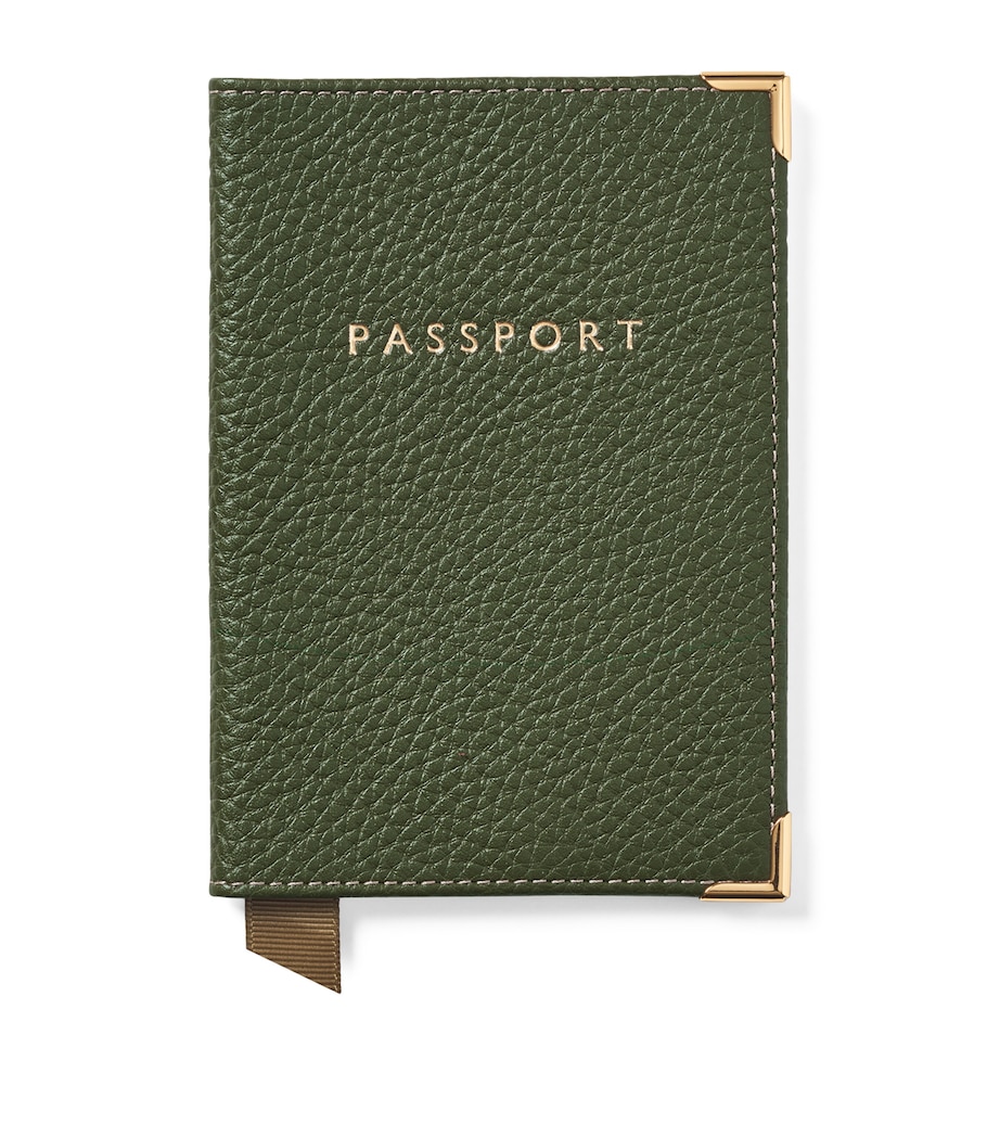 Leather Passport Cover RACING GREEN Image 1