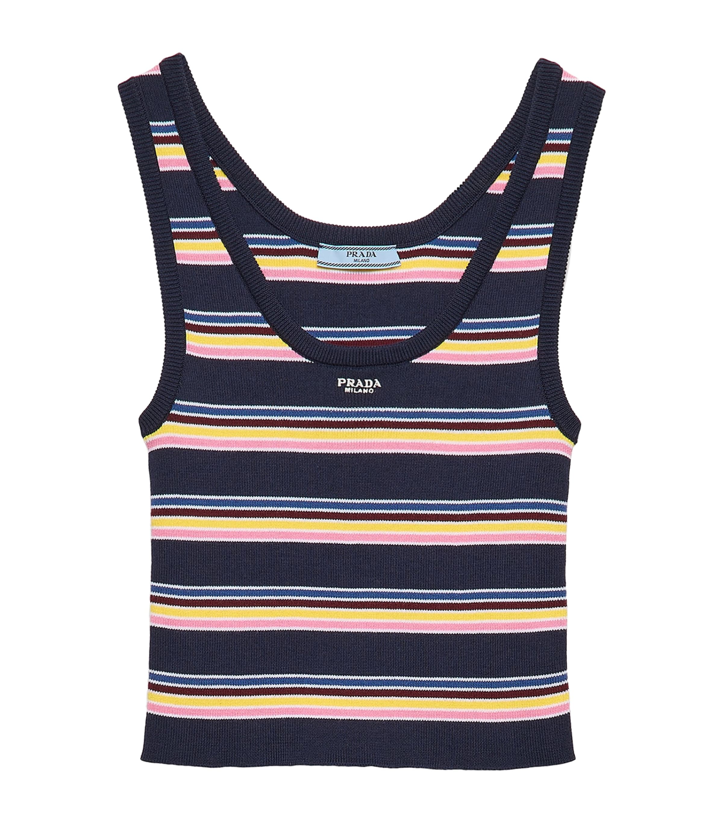 Cotton Stripe Tank Top F0008 Image 1