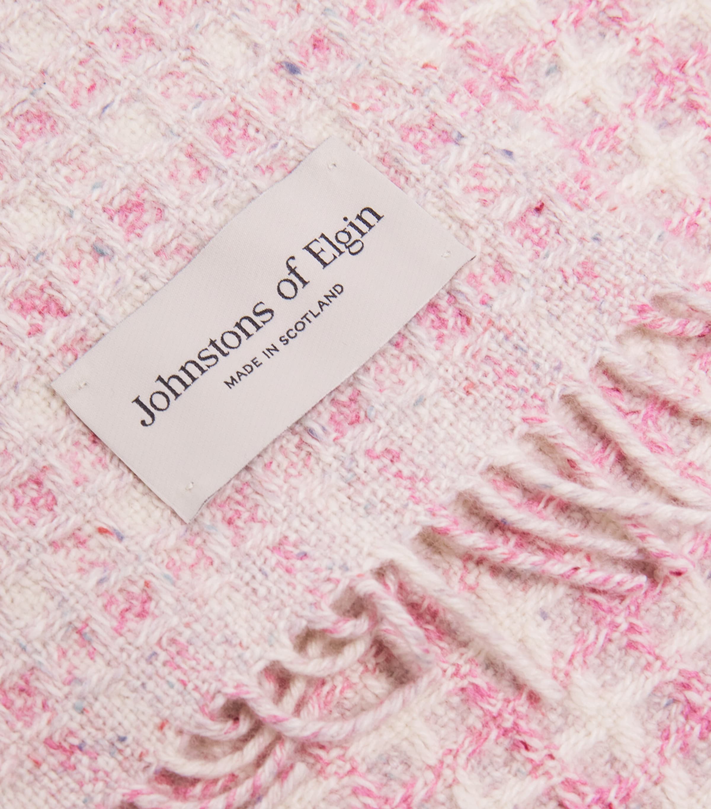Cashmere Donegal Baby Blanket PINK RU7541 Image 2