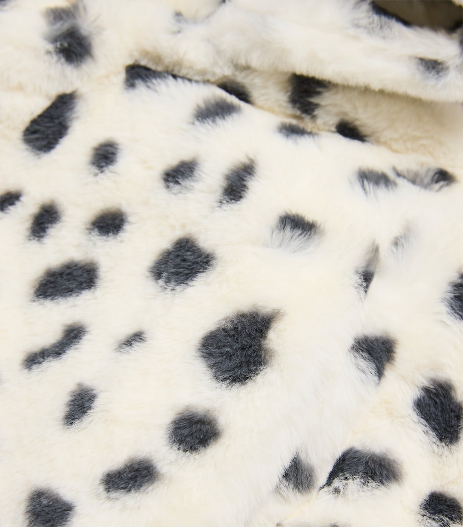 Faux-Fur Dalmatian Print All-in-One (0-24 Months) WHITE & BLACK Image 3
