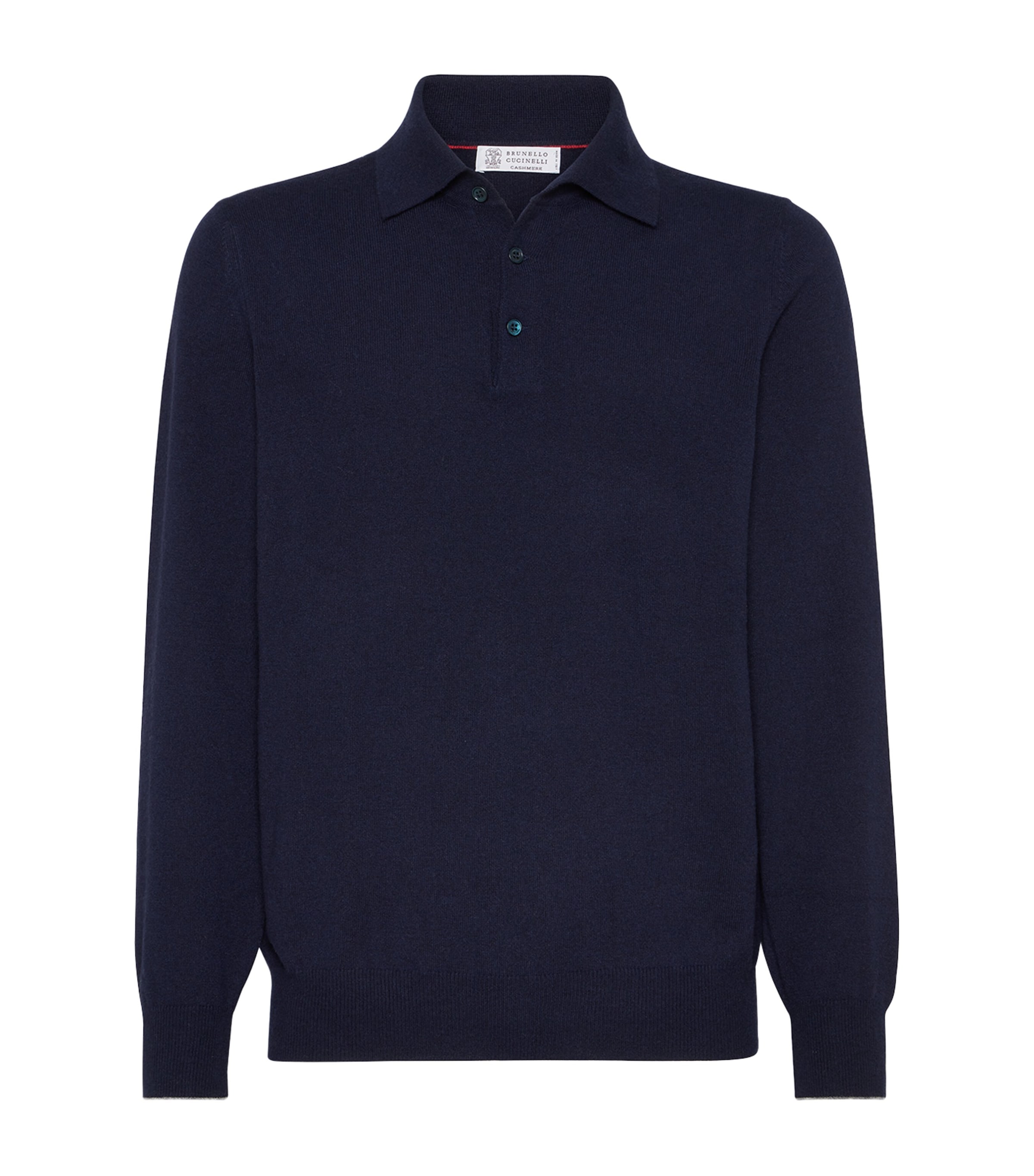 Brunello Cucinelli Long-sleeve Polo Shirt In Blue