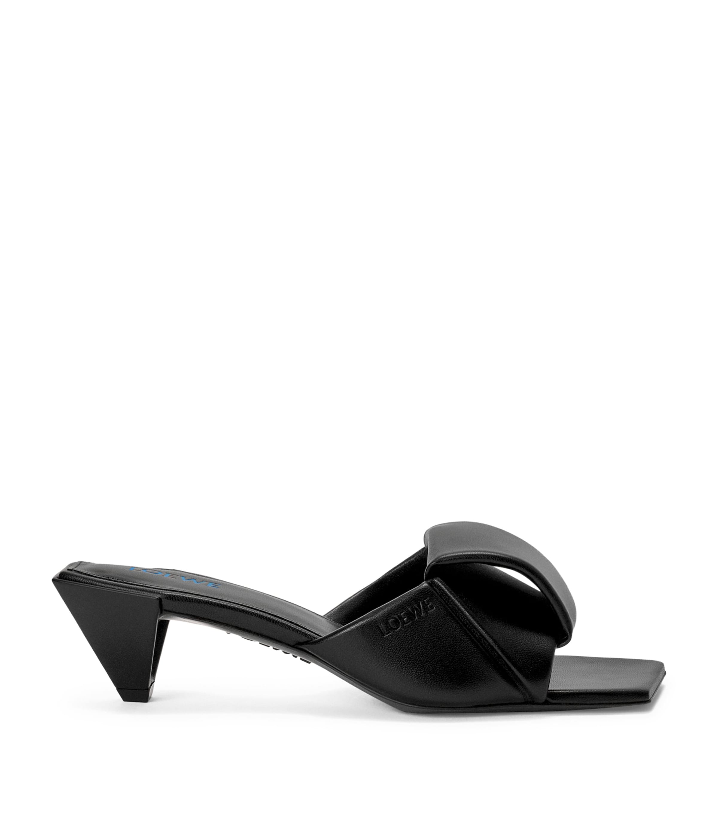 LOEWE Leather Origami Sandals 45 Black Image 1