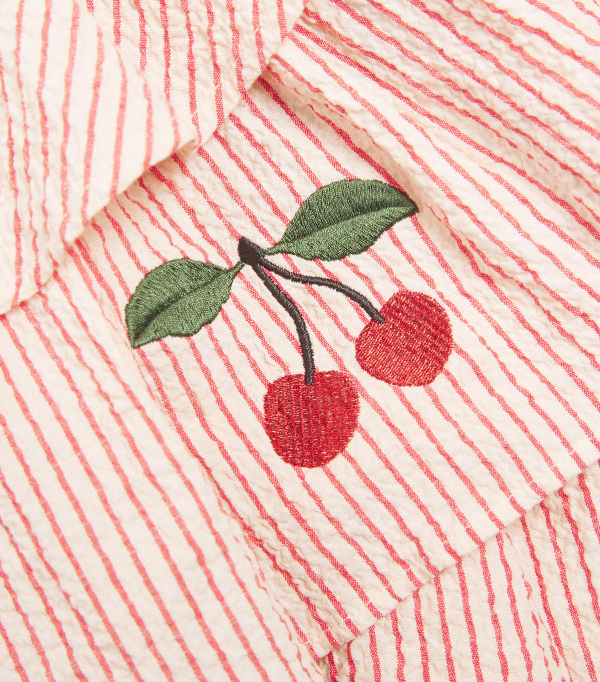 KONGES SLOJD Seersucker Stripe Ellie Dress (18 Months - 10 Years) Amour Image 3