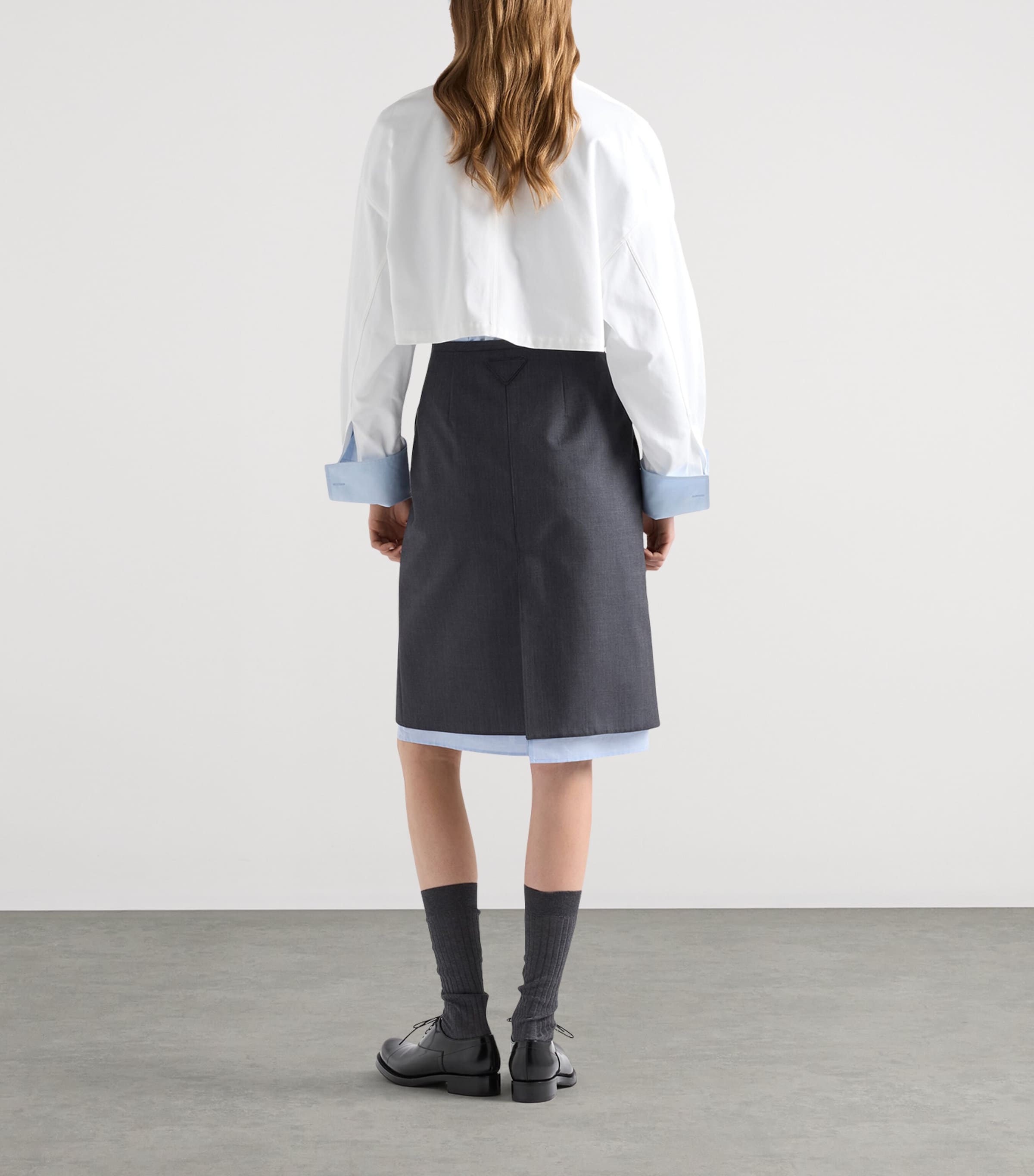 Prada Womens Cotton Blouson Jacket White Image 5