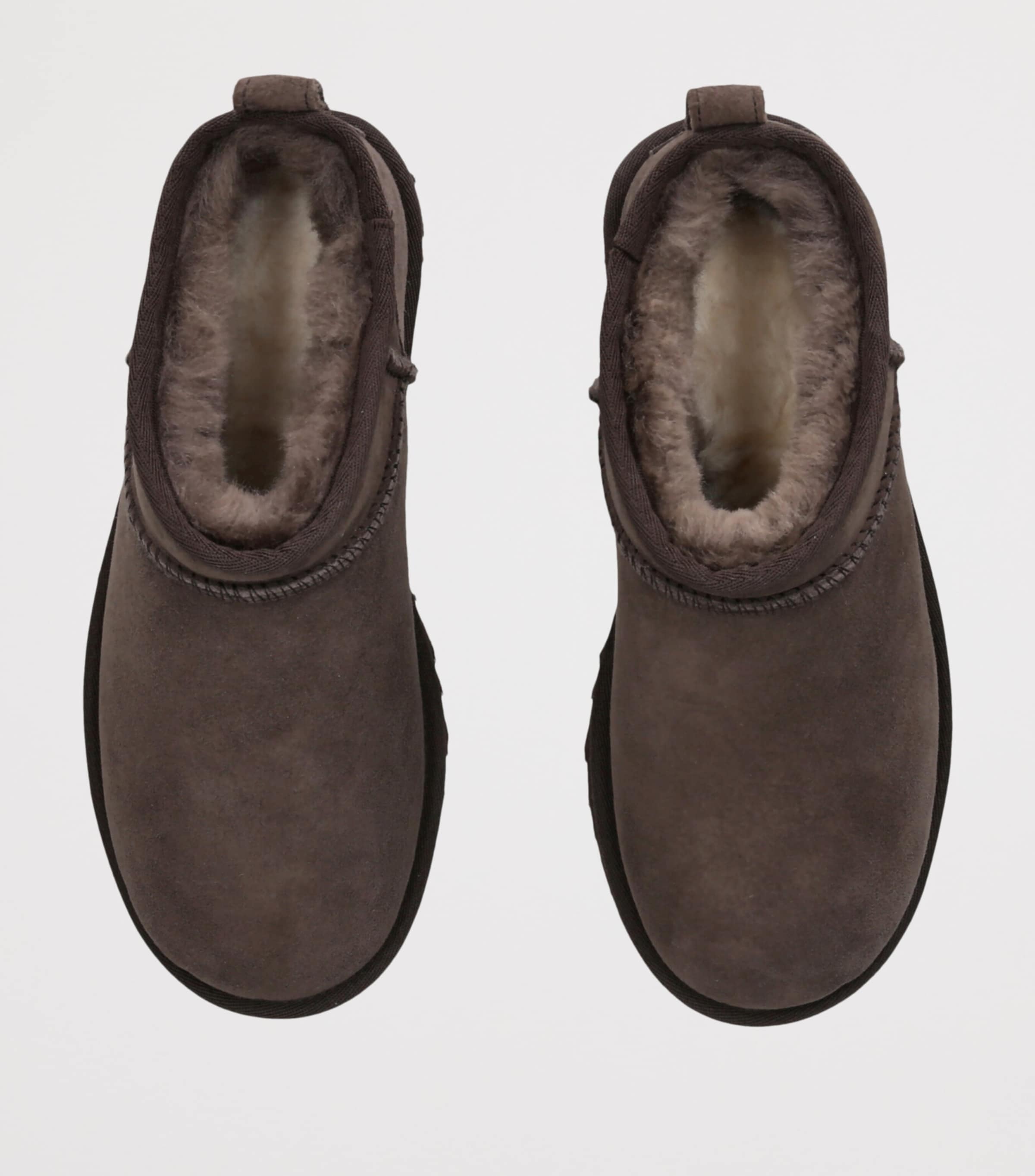 UGG Suede Classic Ultra Mini Boots Dark Brown Image 3