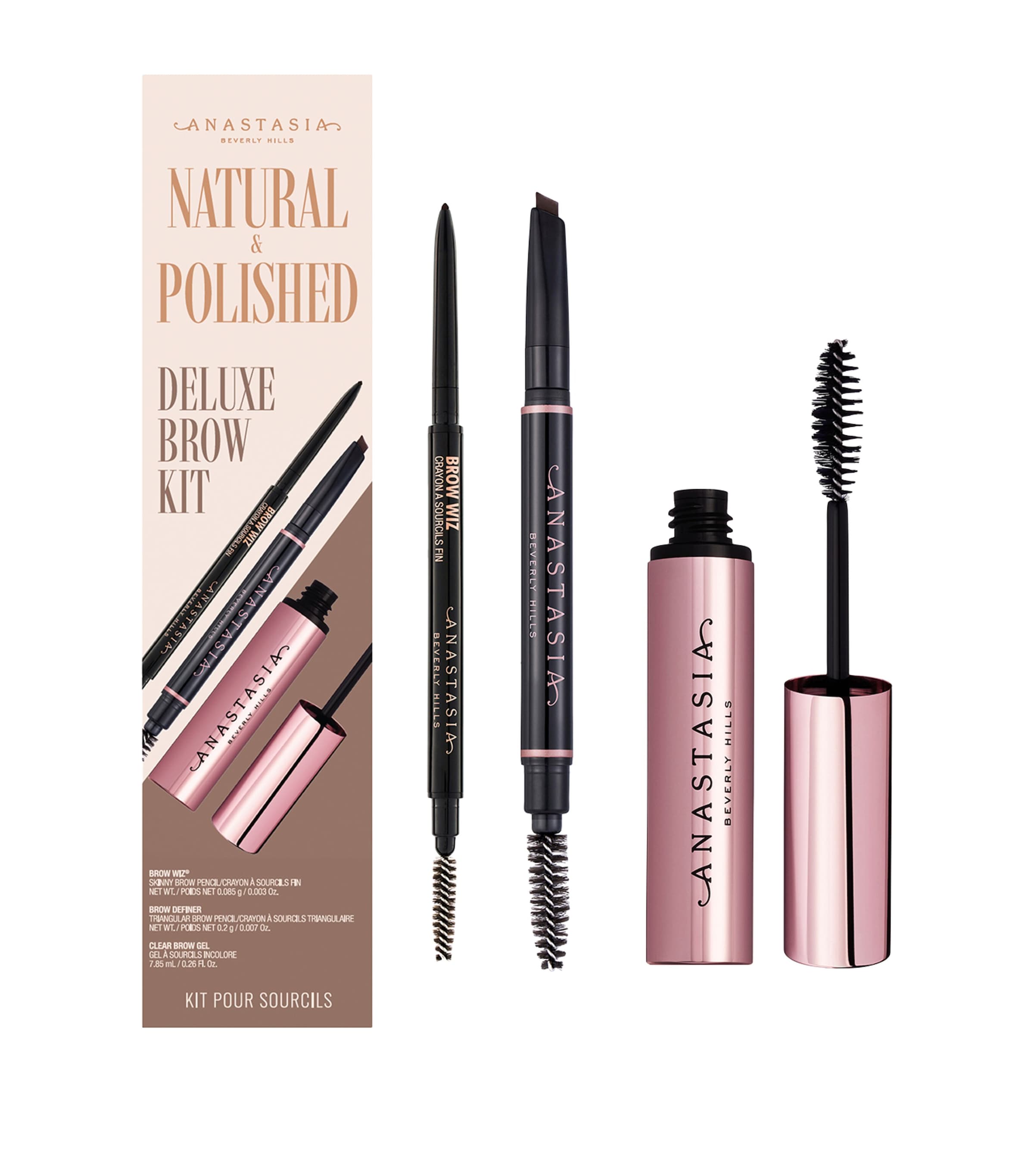 ANASTASIA BEVERLY HILLS NATURAL & POLISHED DELUXE BROW KIT 