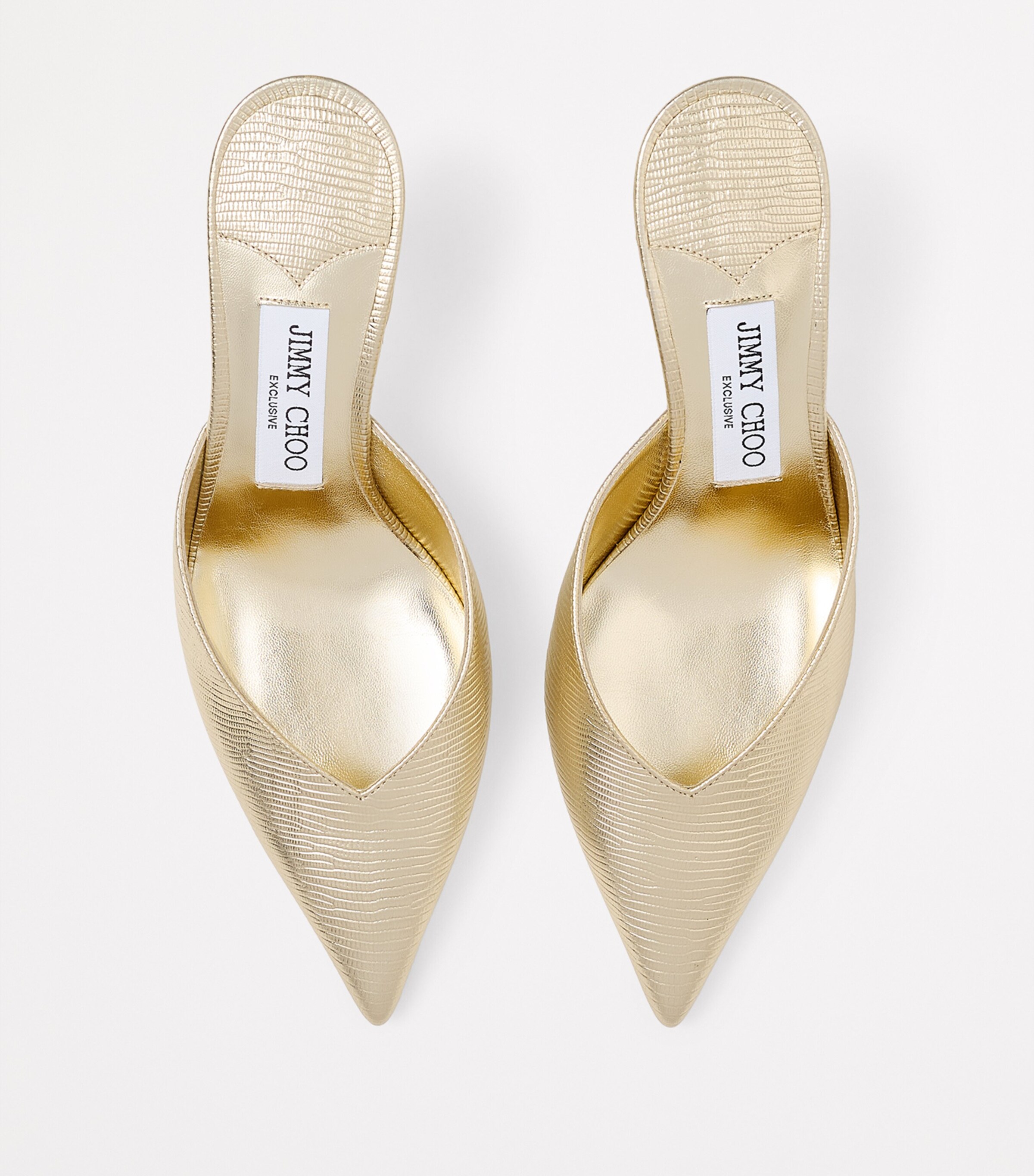 Solar 70 Leather Mules GOLD Image 2